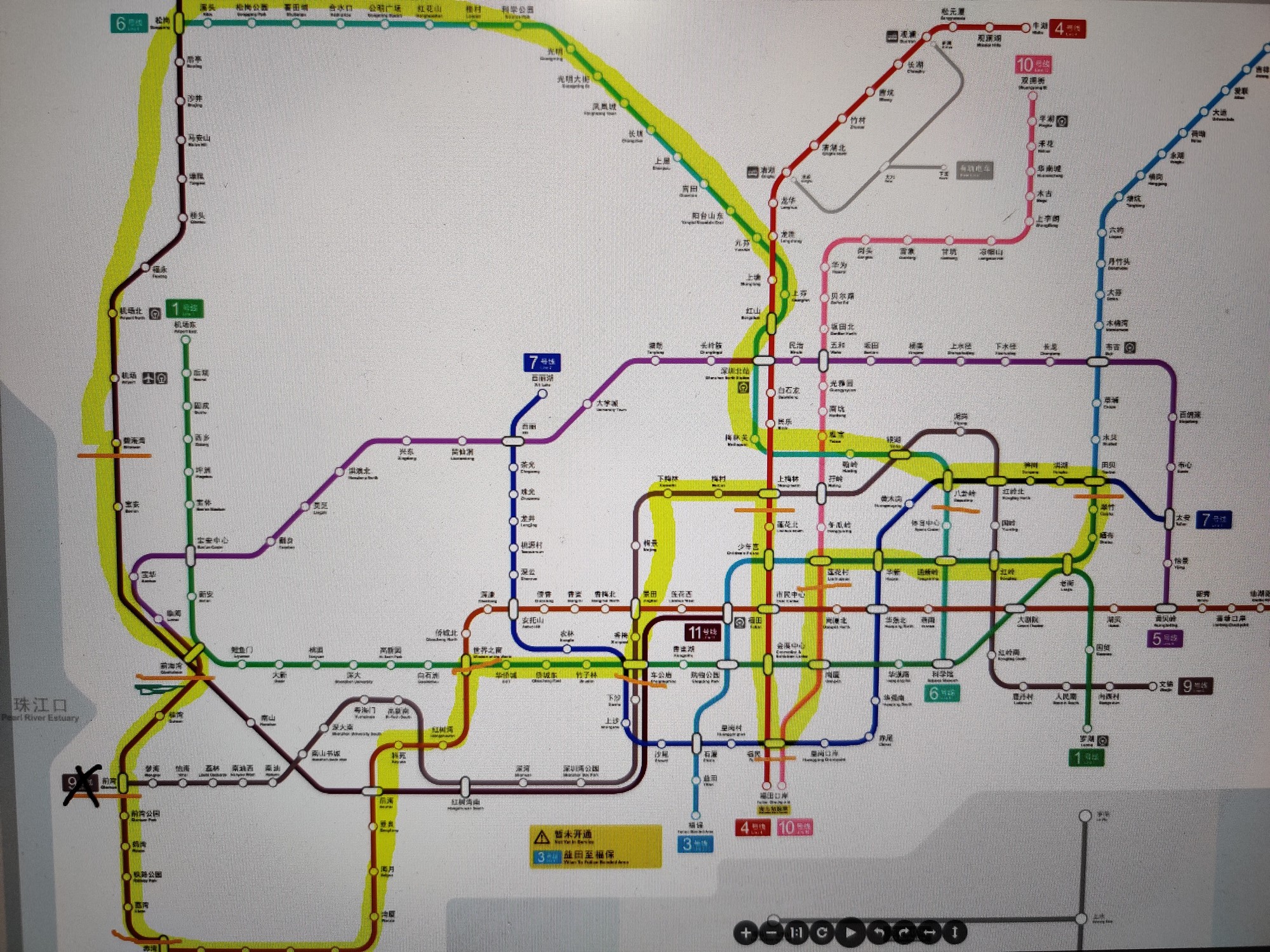 地铁游深圳地铁大环线游2020
