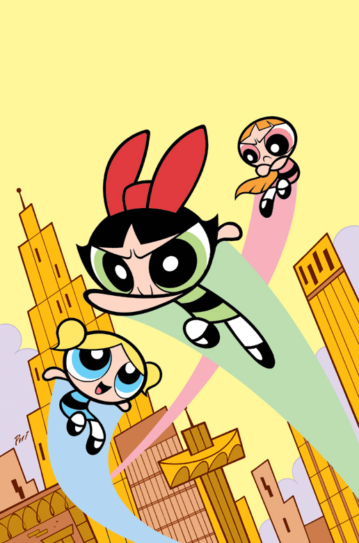 壁纸飞天小女警前54期漫画及电影版漫画封面无字版第一期壁纸专用