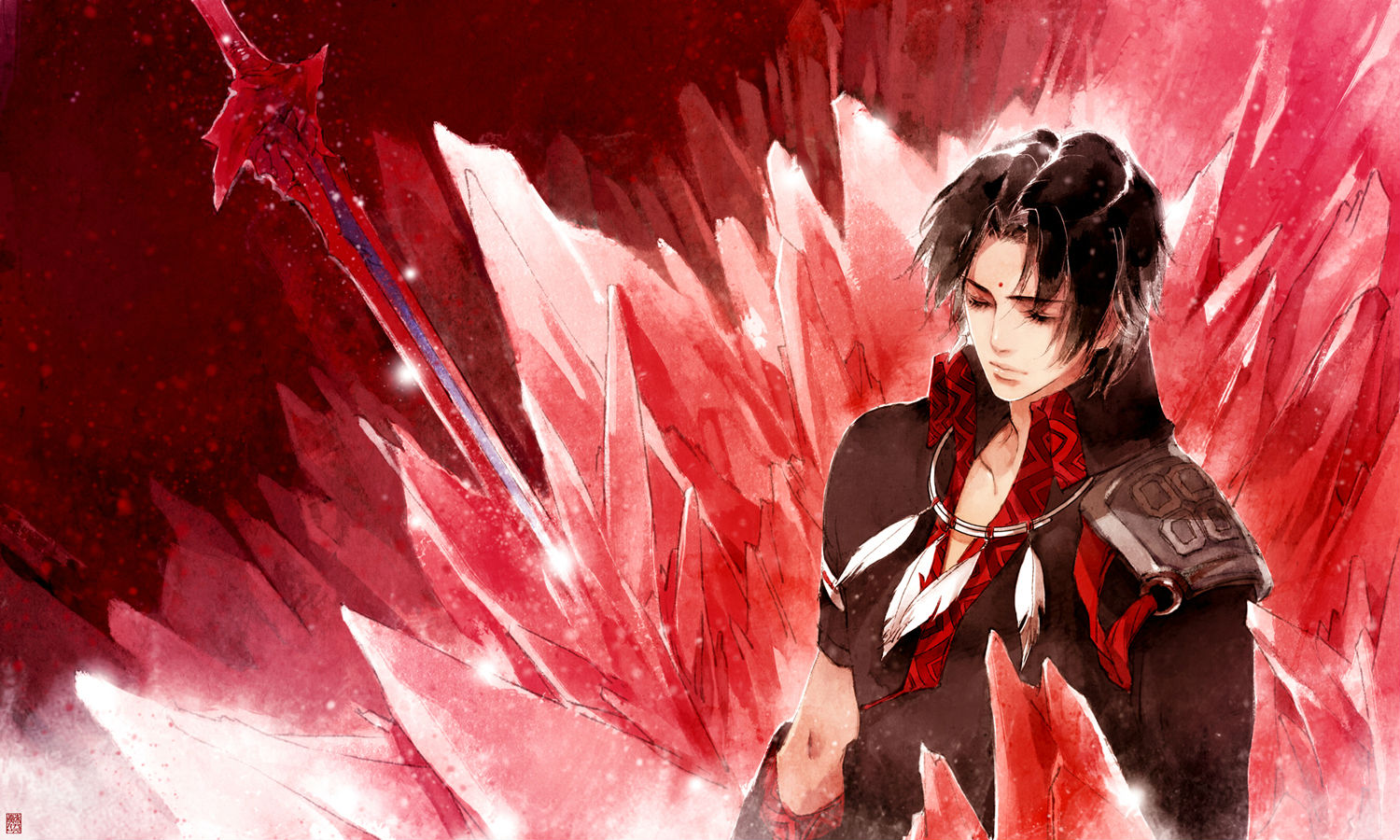 伊吹五月线稿个人本画集古剑奇谭01