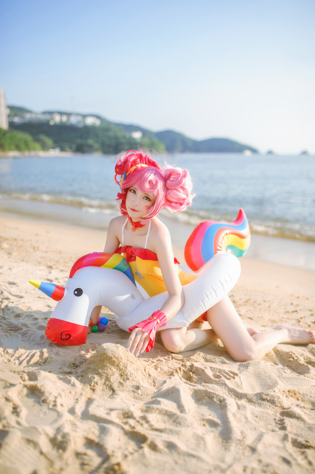 cos王者荣耀小乔缤纷独角兽