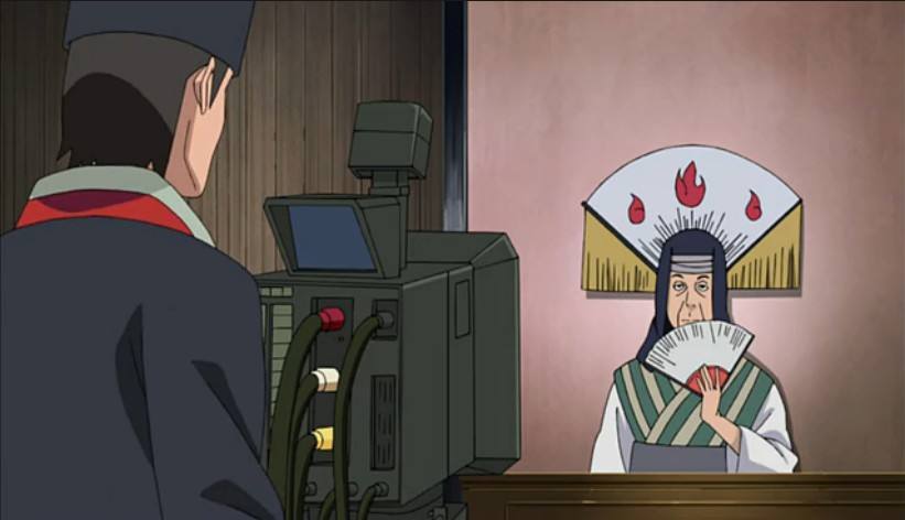 剧场版《火之意识继承者》里面,最开始就有一幕,火之国的大名直接对时