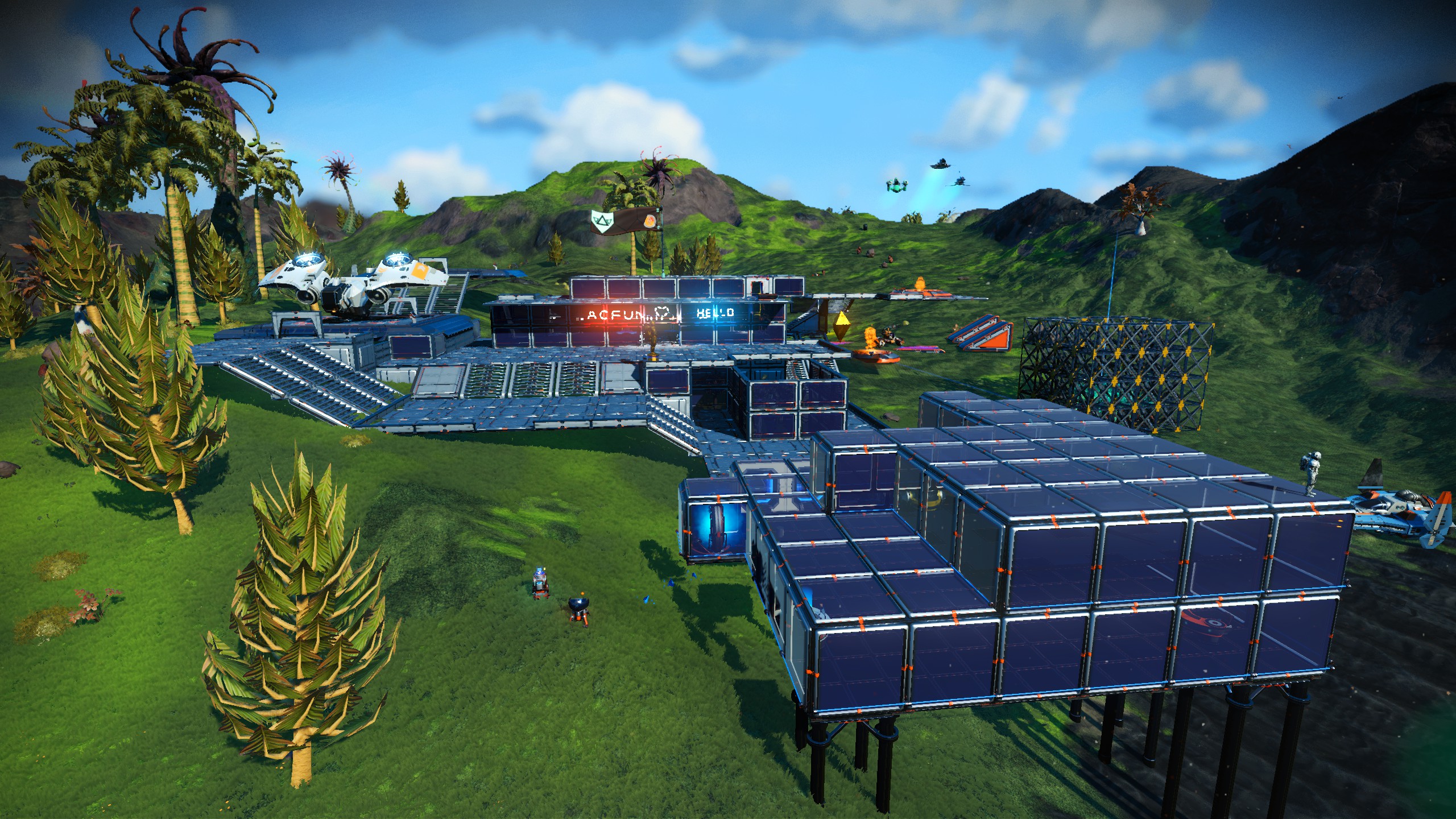 无人深空造基地啦