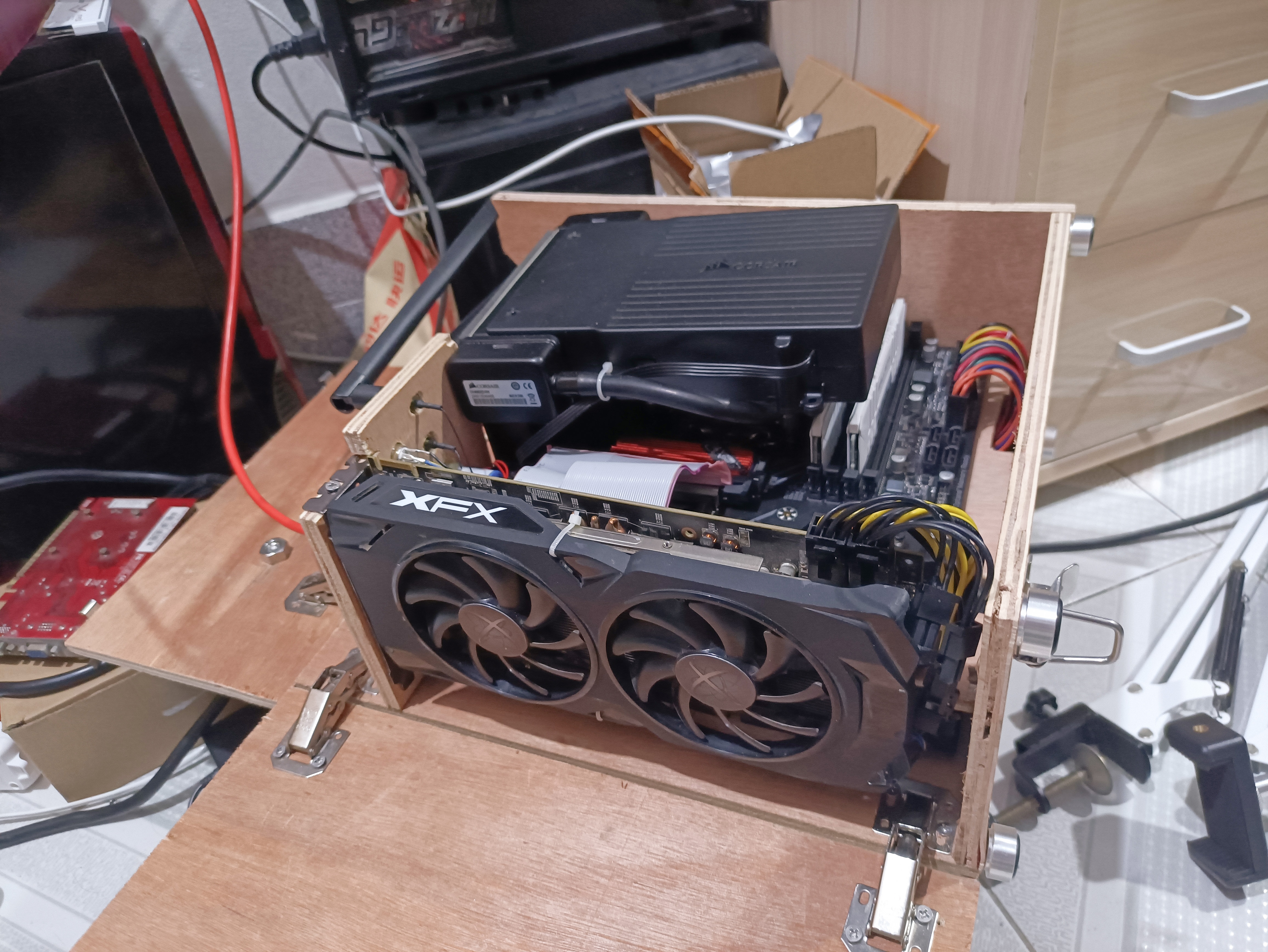 自制半开放式机箱电脑主机