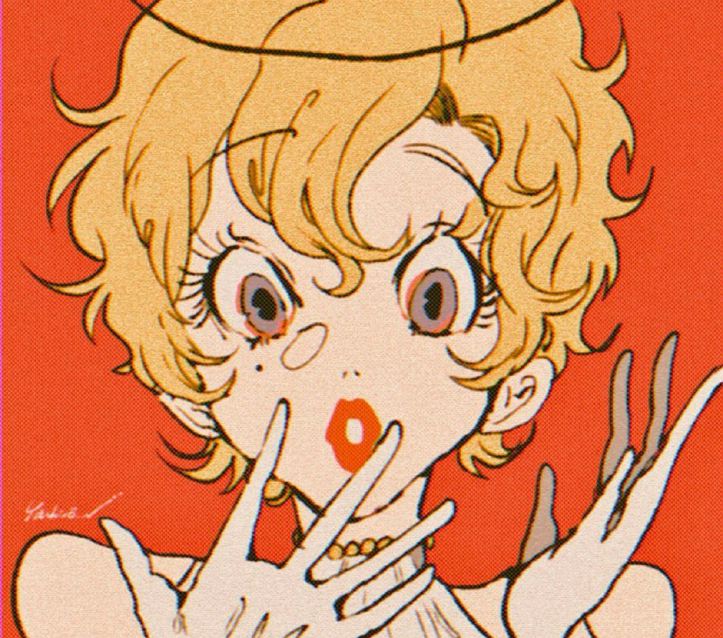 复古风插画眼睛很特别哦插画师yashironanaco