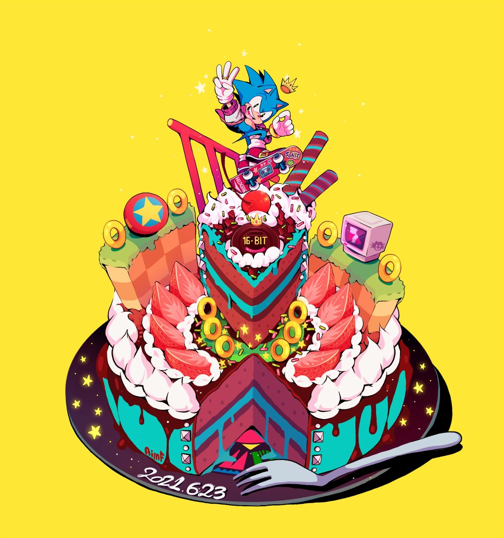 世嘉吉祥物刺猬头索尼克迎来30岁生日 贺图精选 - acfun弹幕视频网