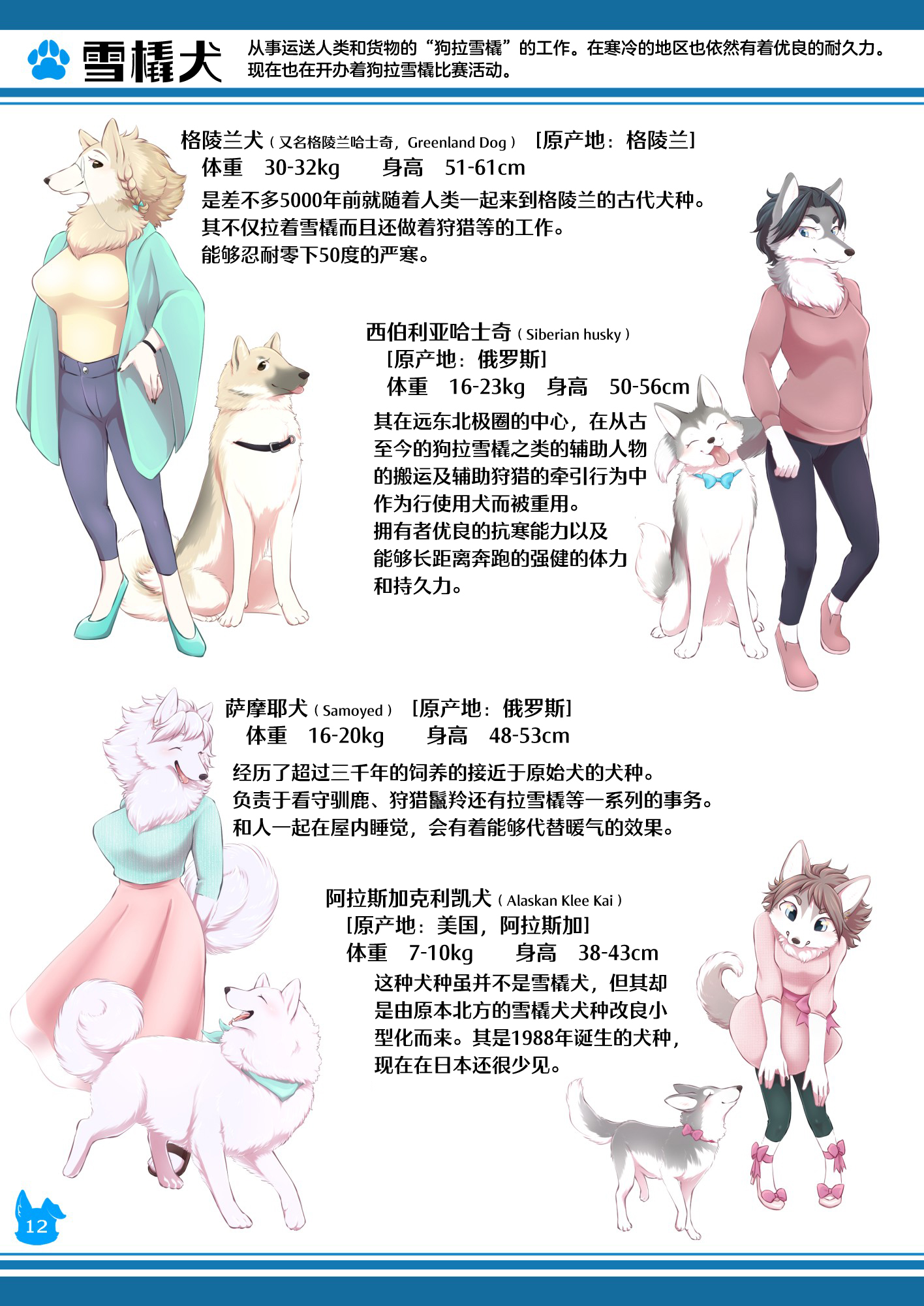 图集furry雌性兽人犬种图鉴