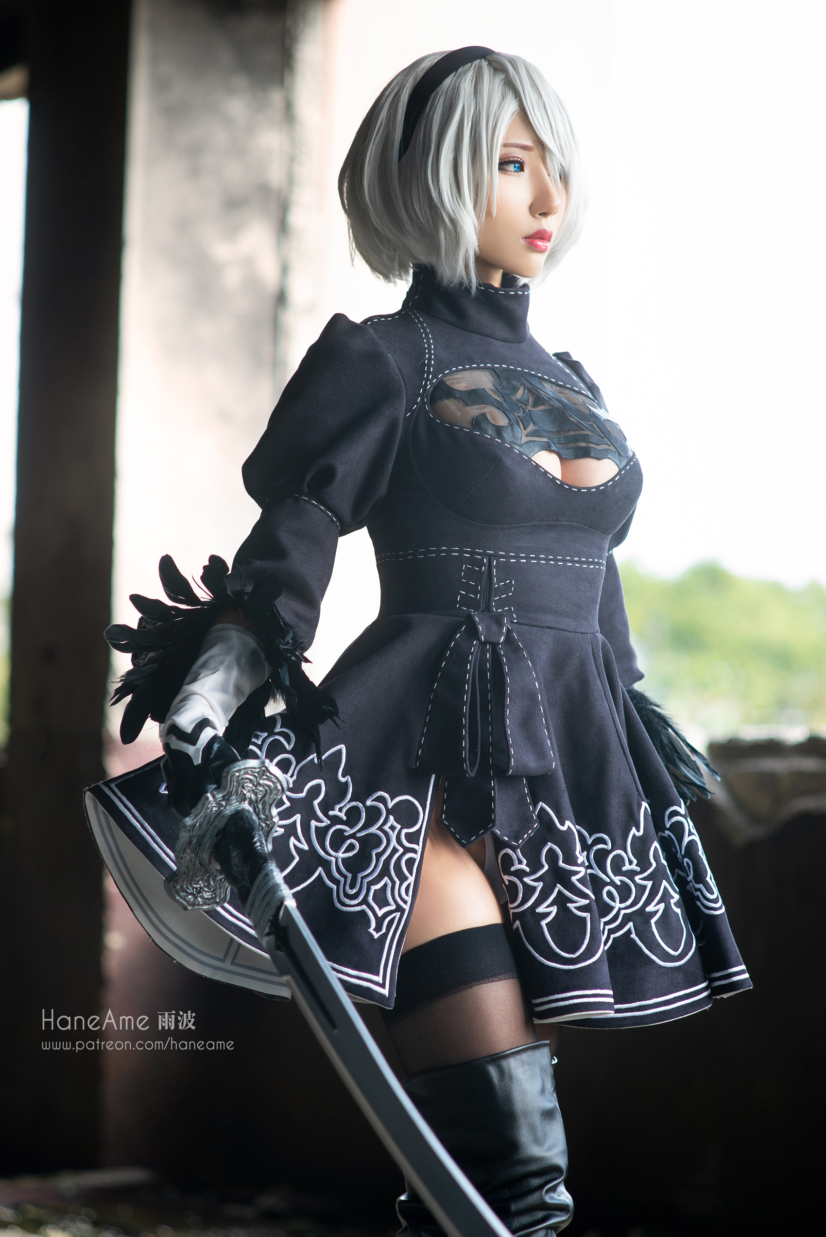 各种2b应有尽有雨波nierautomata2b小姐cos图