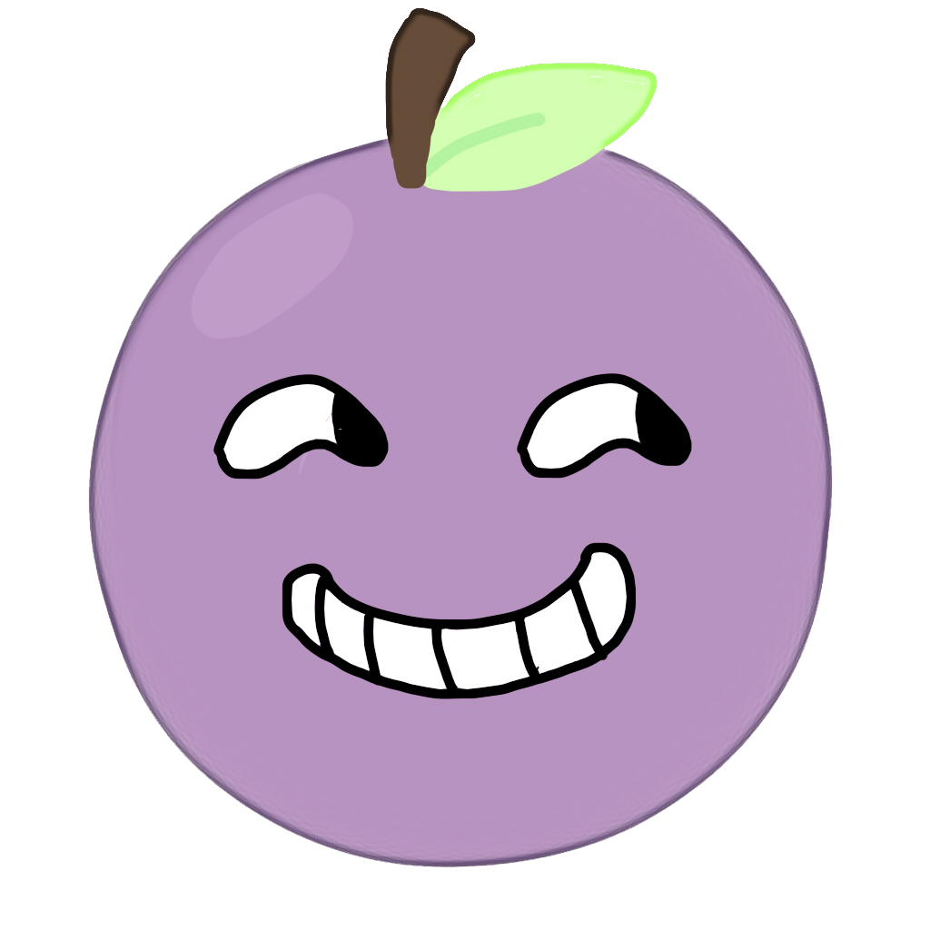 手绘的卡通葡萄表情包