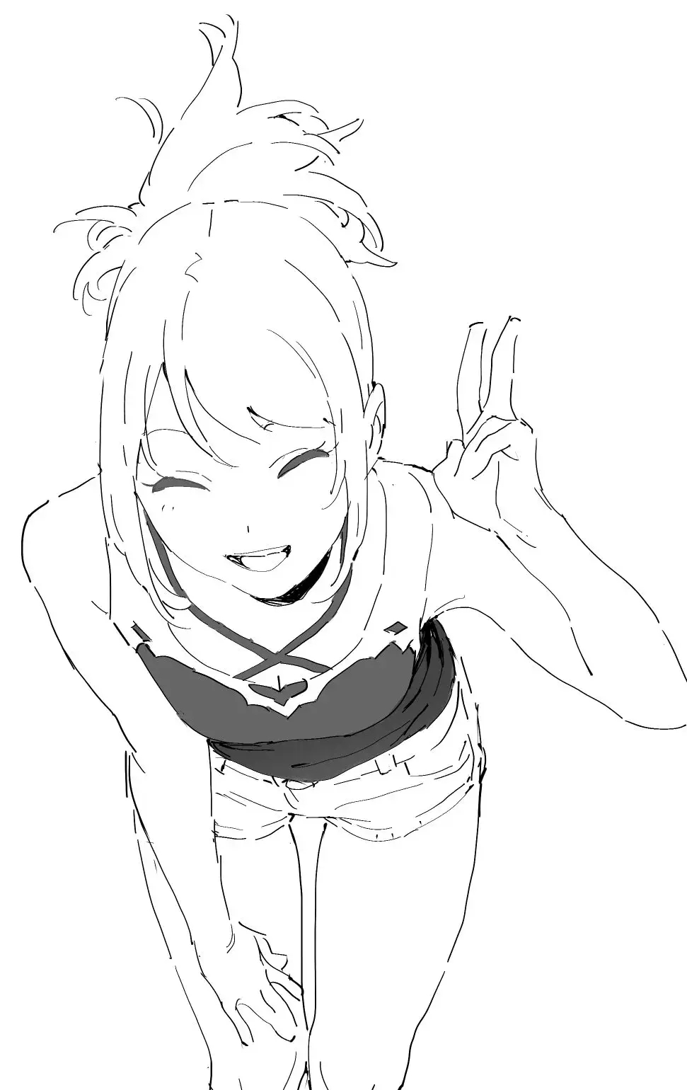 素材这组临摹必备的少女动作姿势参考