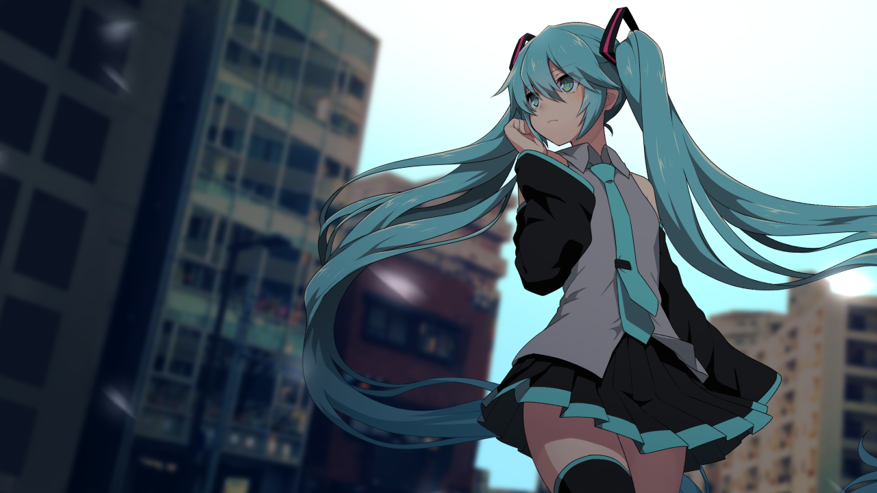 初音未来唱歌图片