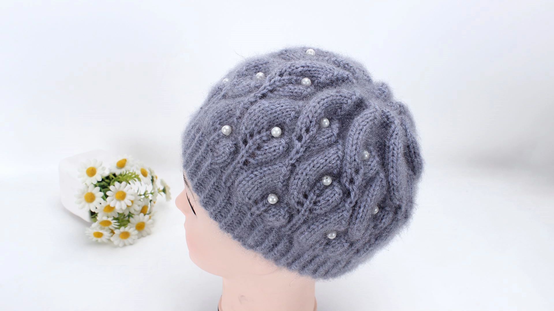 娟娟编织 经典好看时尚的叶子花帽子第三集