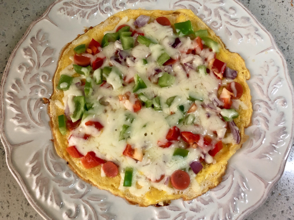 简易营养丰富的鸡蛋饼披萨平底锅就能搞定