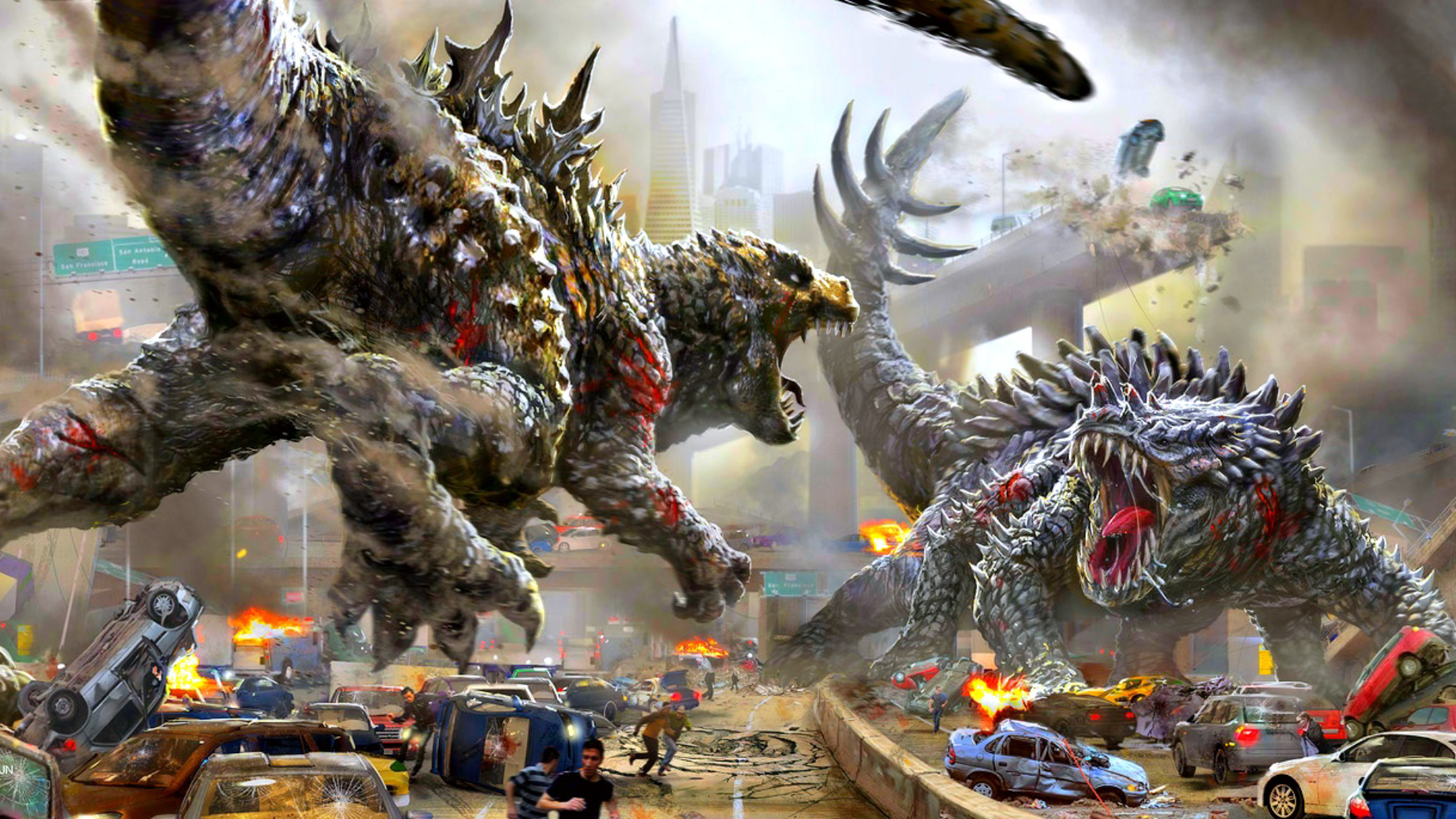 哥斯拉2014三只废案怪兽翼龙让穆托代替一只类似安吉拉斯