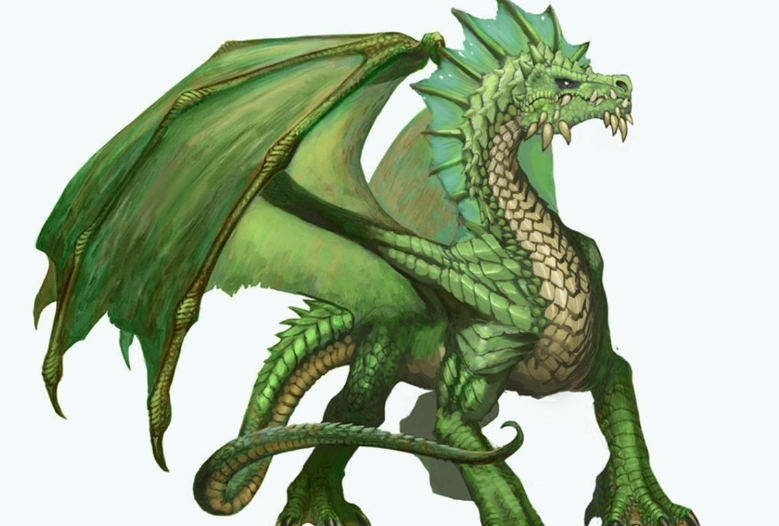 克劳吉丽娅玛塔(claugiyliamatar)"old gnawbone"中立邪恶雌性古绿龙"