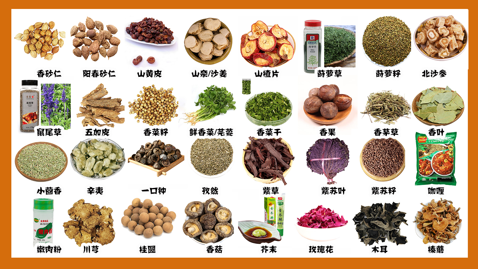 厨房里的瓶瓶罐罐,10大类调味品,100种调料习性用途用法图片大全