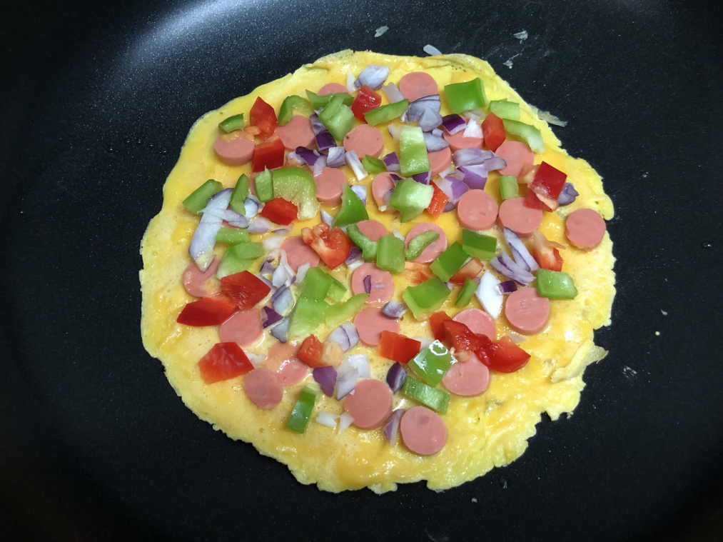 简易营养丰富的鸡蛋饼披萨平底锅就能搞定