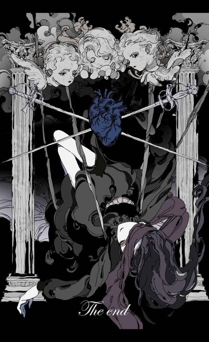 黑暗奇幻插画这杯冰不错哦尝尝插画师yuk