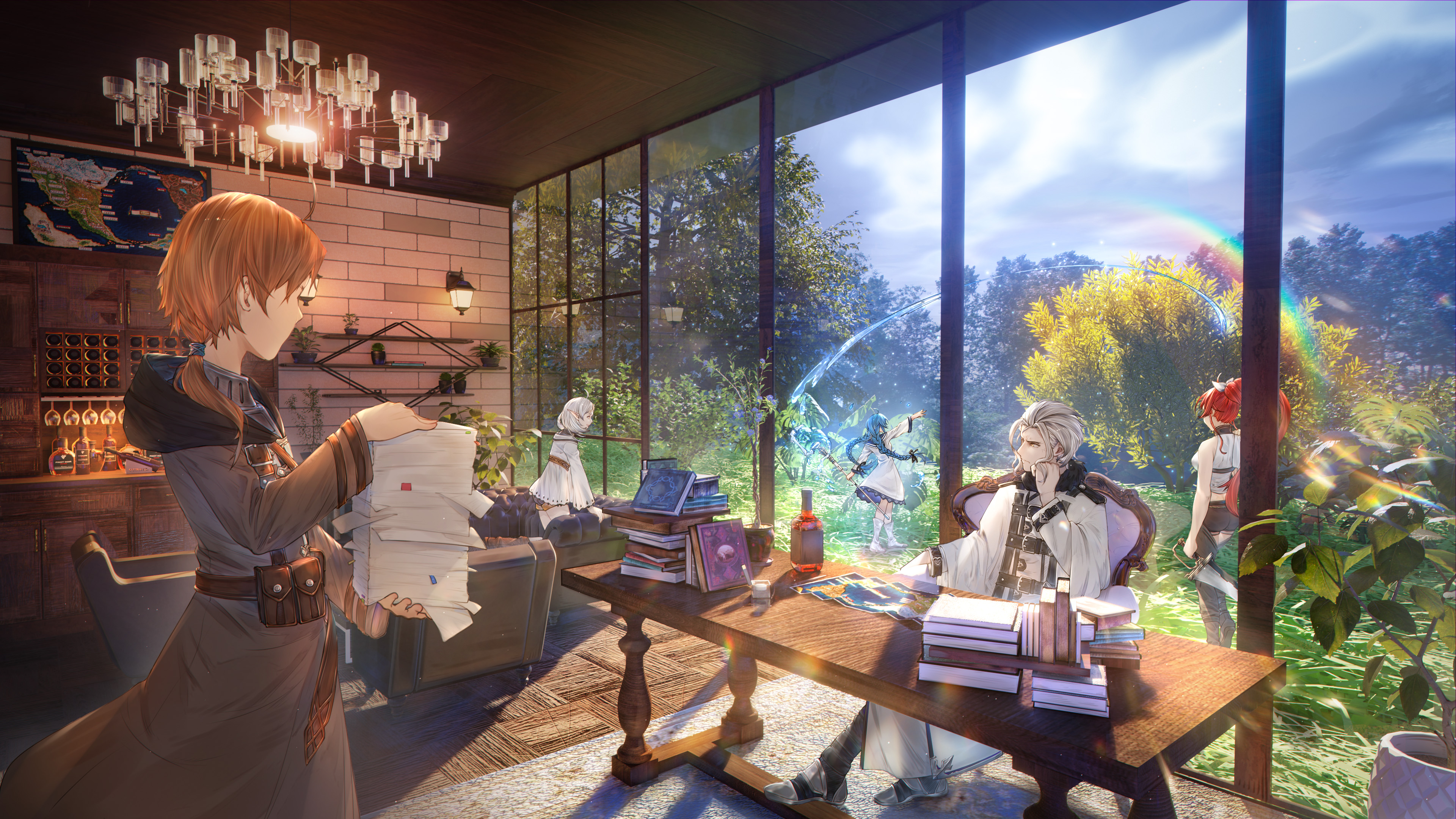 【3d辅助绘画】【blender】【无职转生】【二次元画师】社长室的早晨