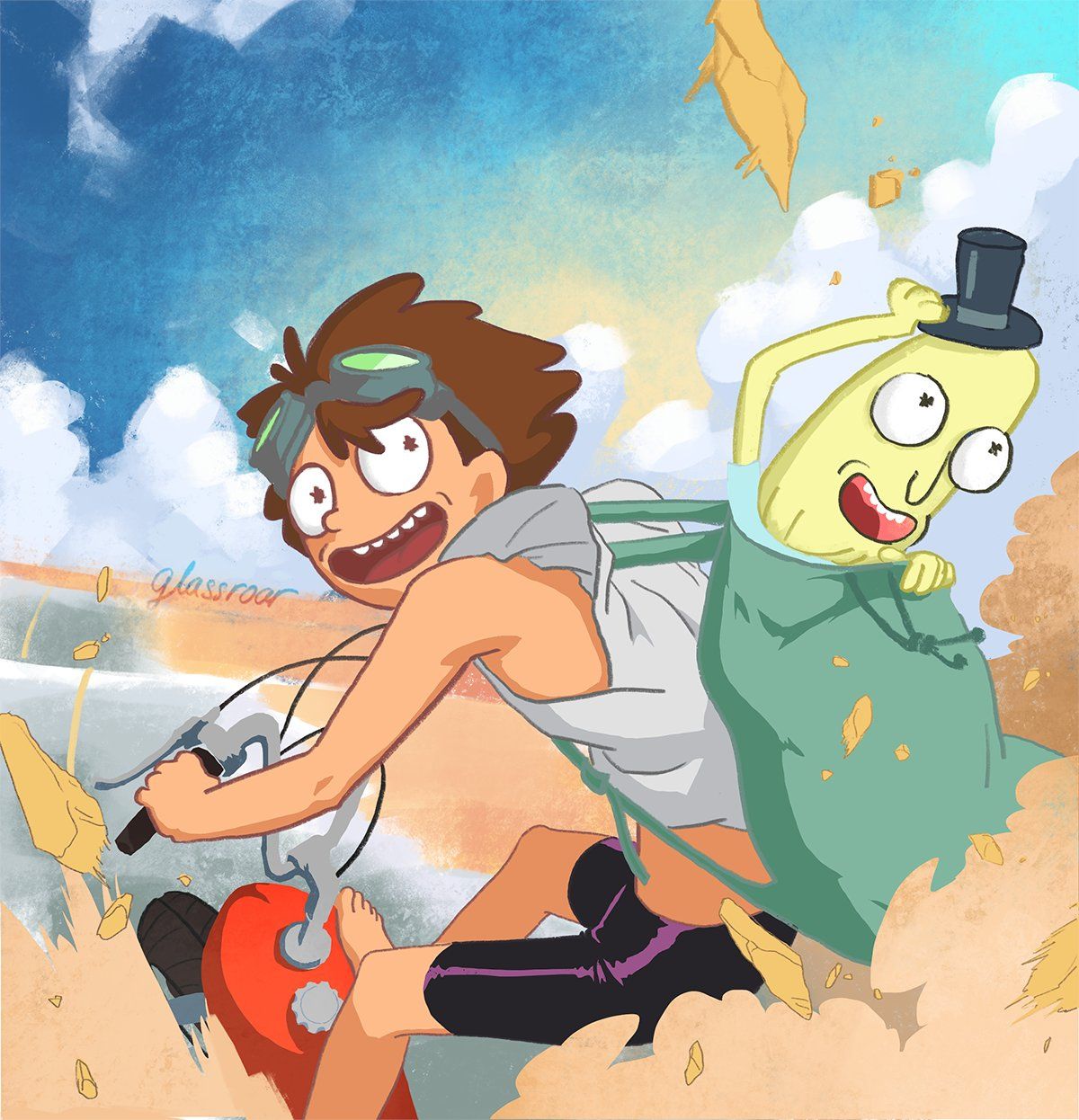 瑞克和莫蒂推特绘画分享