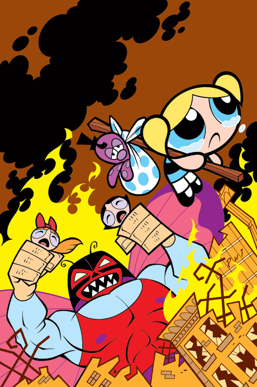 壁纸飞天小女警前54期漫画及电影版漫画封面无字版第一期壁纸专用