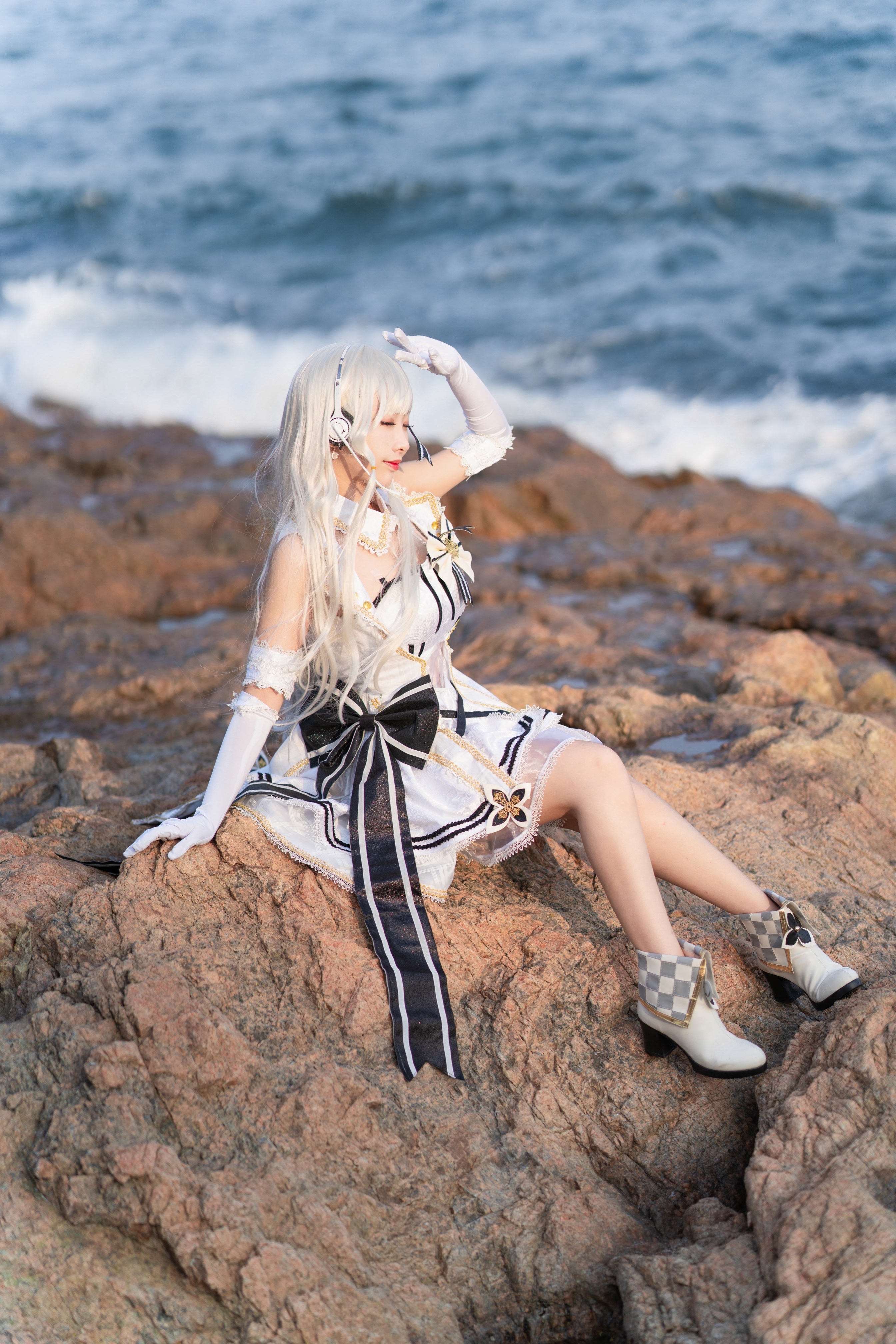 cosplay精选碧蓝航线光辉μ兵装漂亮的妹子永远是可爱的