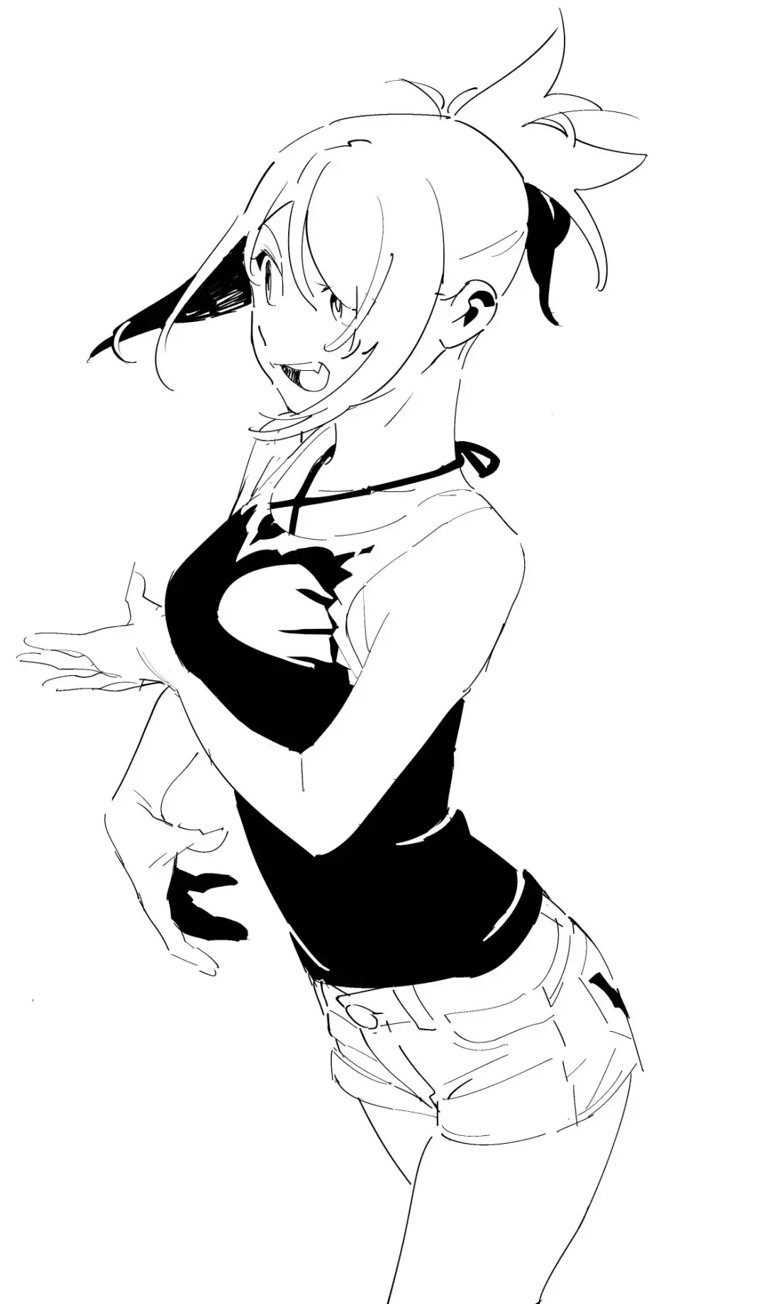 素材这组临摹必备的少女动作姿势参考