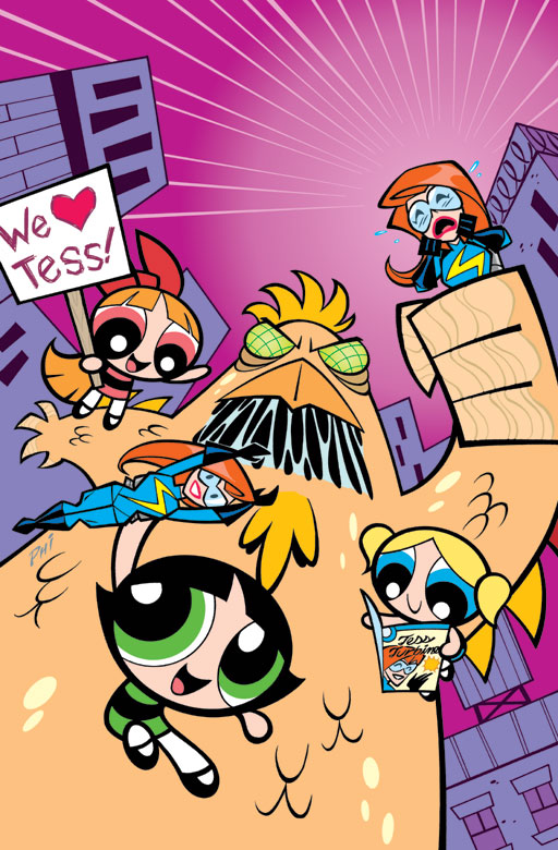 壁纸飞天小女警前54期漫画及电影版漫画封面无字版第一期壁纸专用