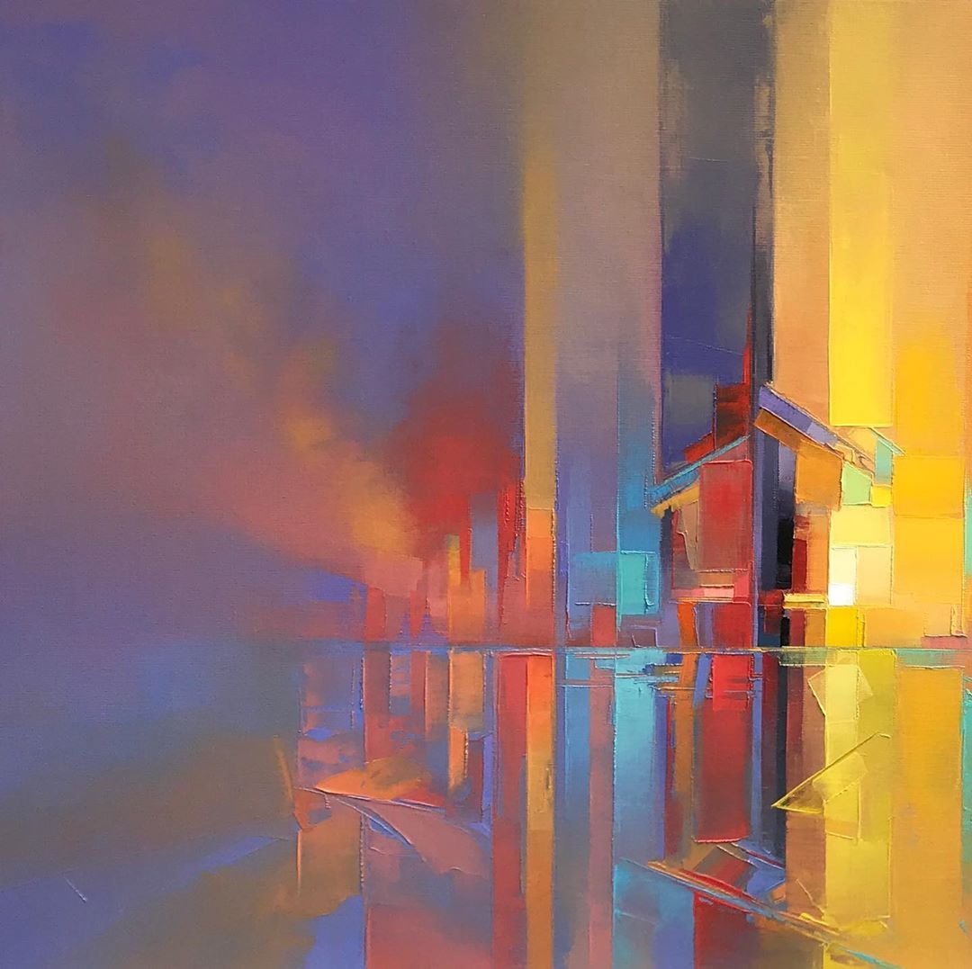 彩色抽象画由像素化色板组成想不想了解近视患者的世界jasonanderson