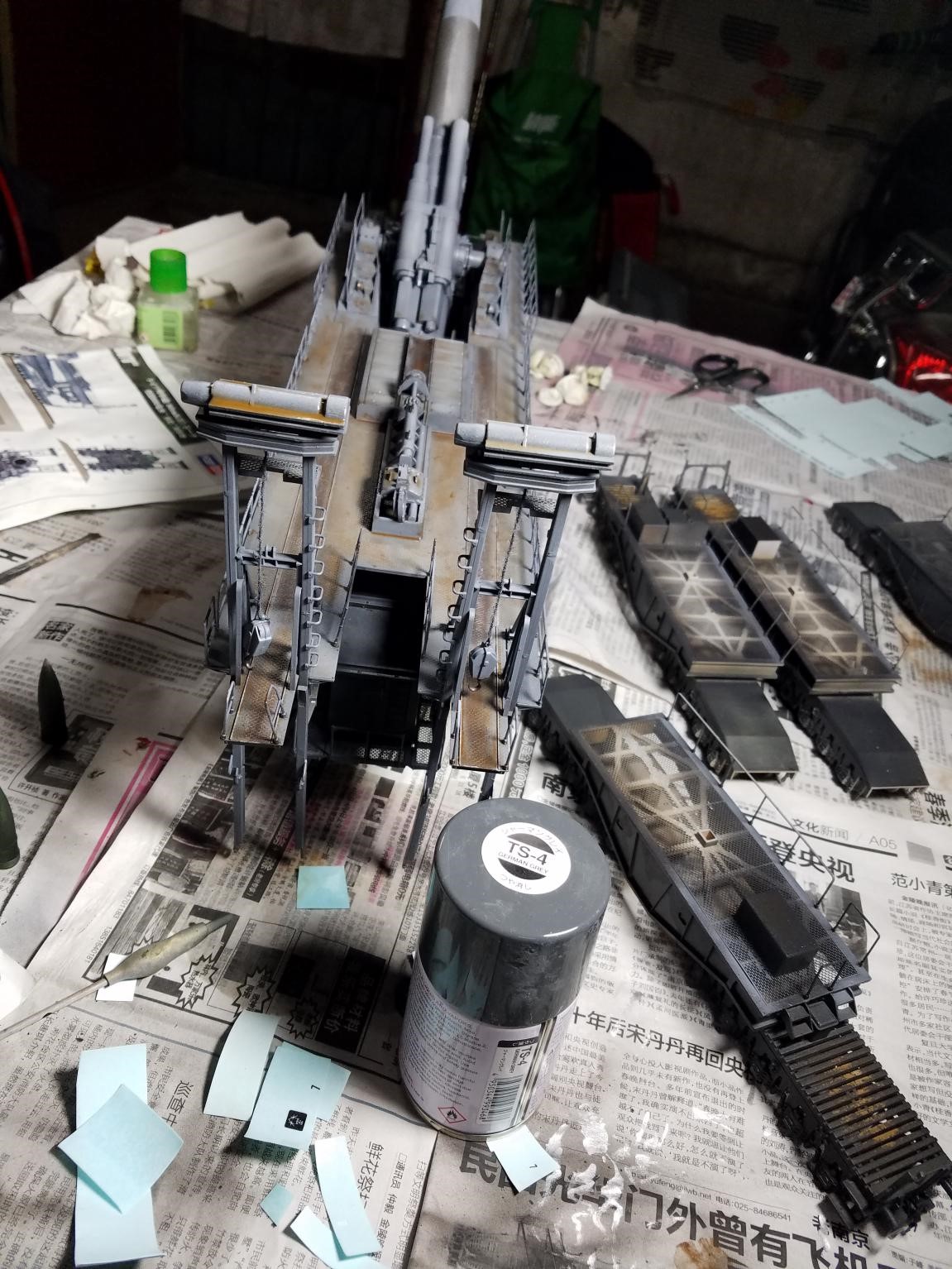 1/72多拉列车炮制作 作者:嘎嘎君 gg-model - acfun弹幕视频网 - 认真