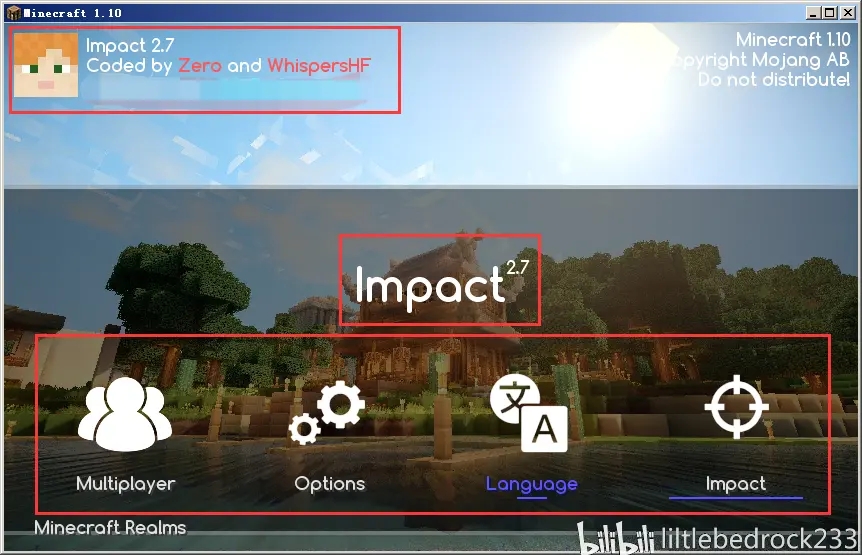 Minecraft Hack端介绍和使用方法EP1-Impact