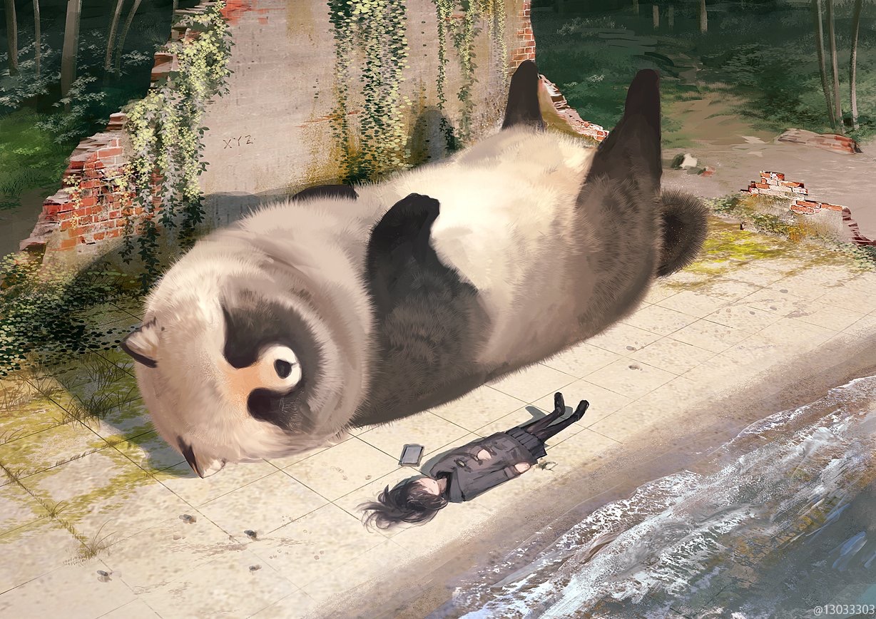 【壁纸属性】萌物巨大化画师arizuka(13033303)图集(!流量燃烧警告!