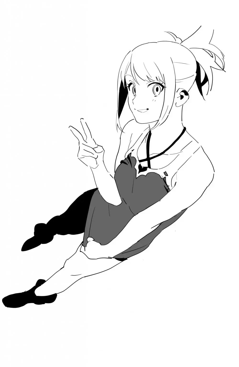 素材这组临摹必备的少女动作姿势参考