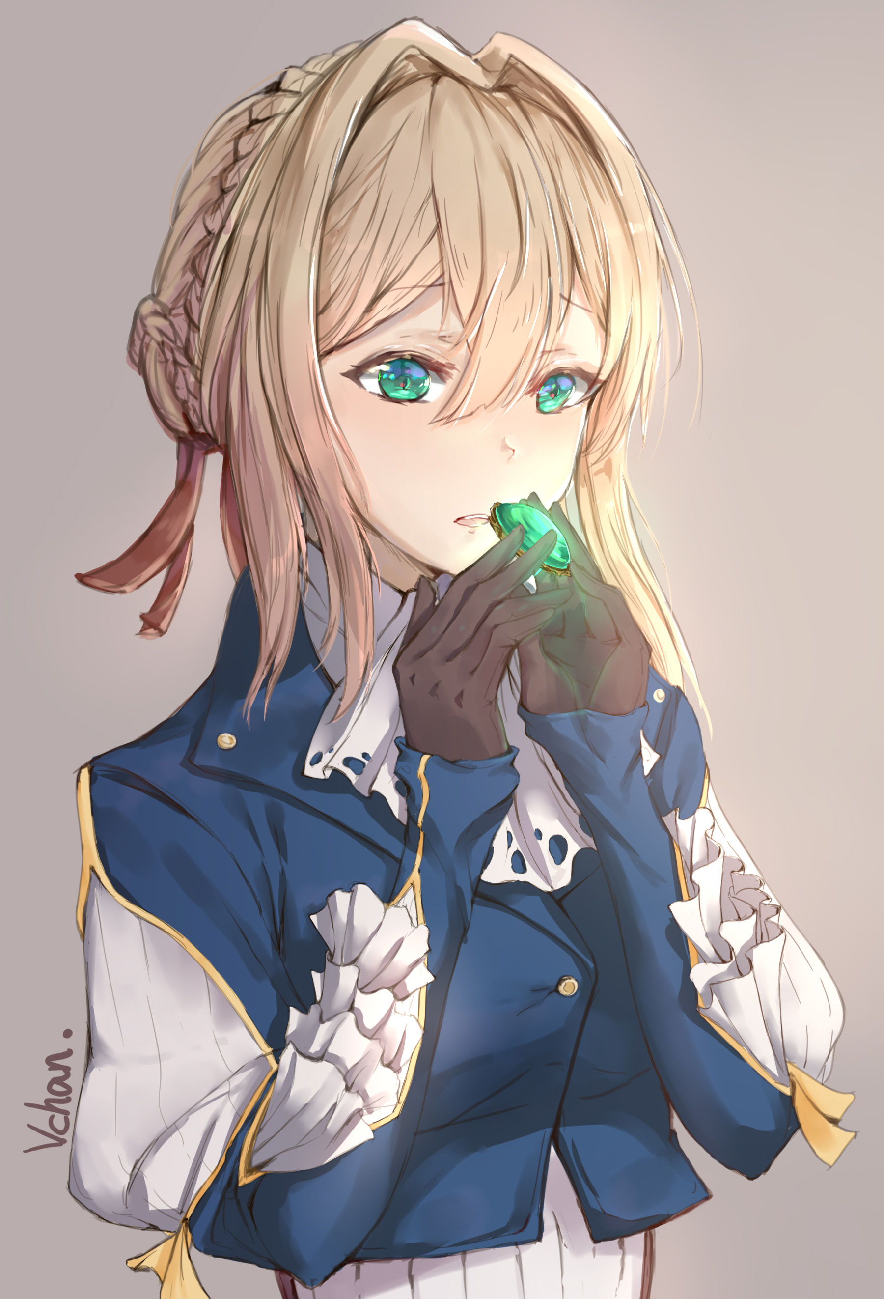 二次元美图动漫壁纸永恒的紫罗兰花园永远的薇尔莉特