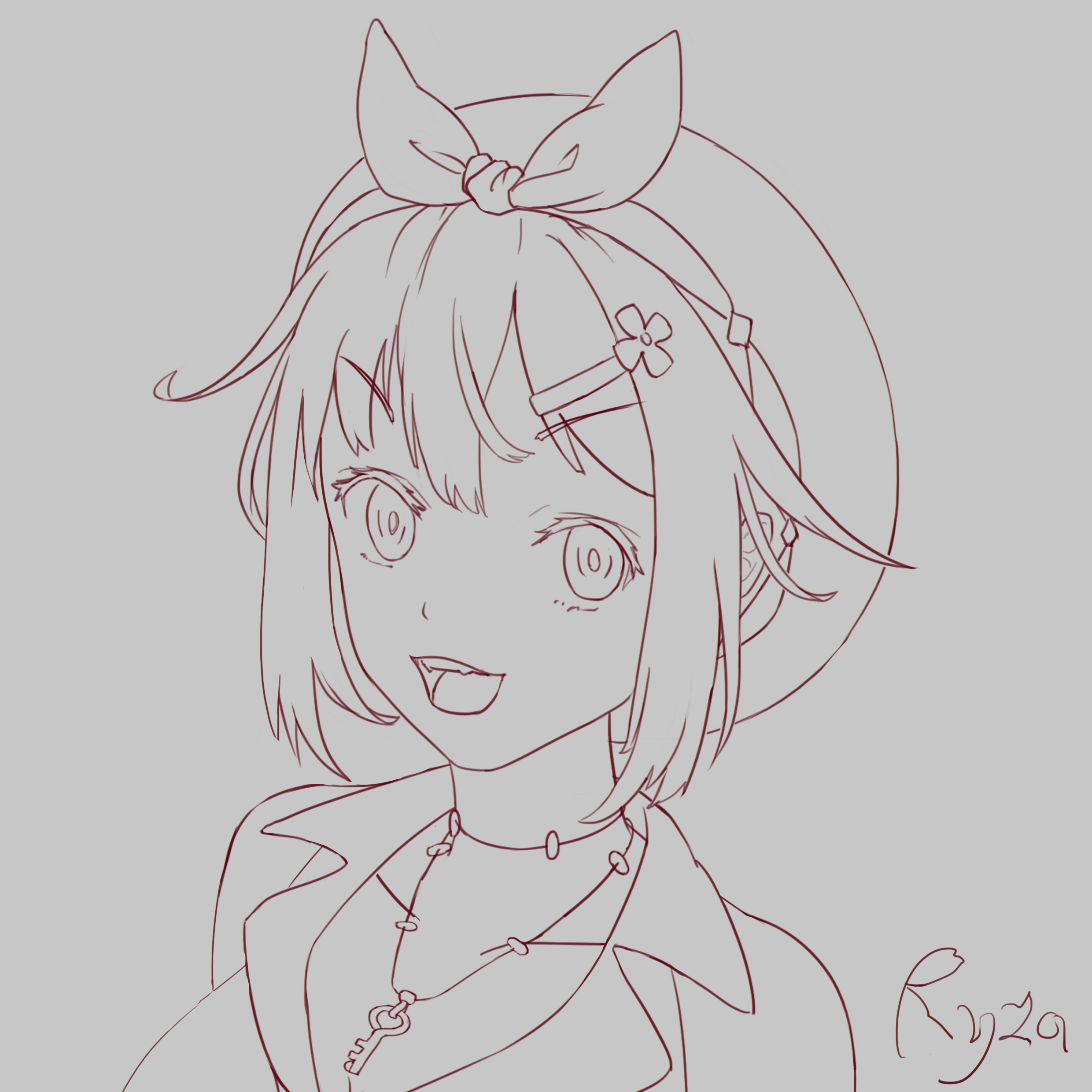 莱莎头像,附带步骤.