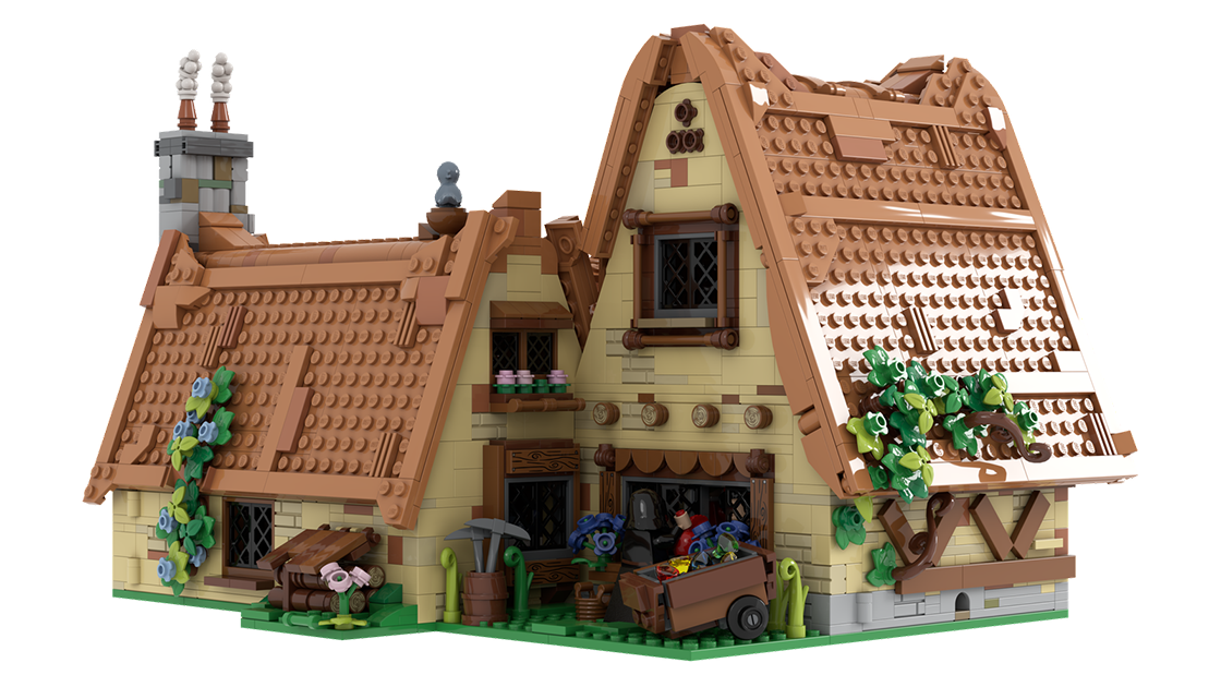 乐高ideas的落榜生七个小矮人之家就像动画片一样