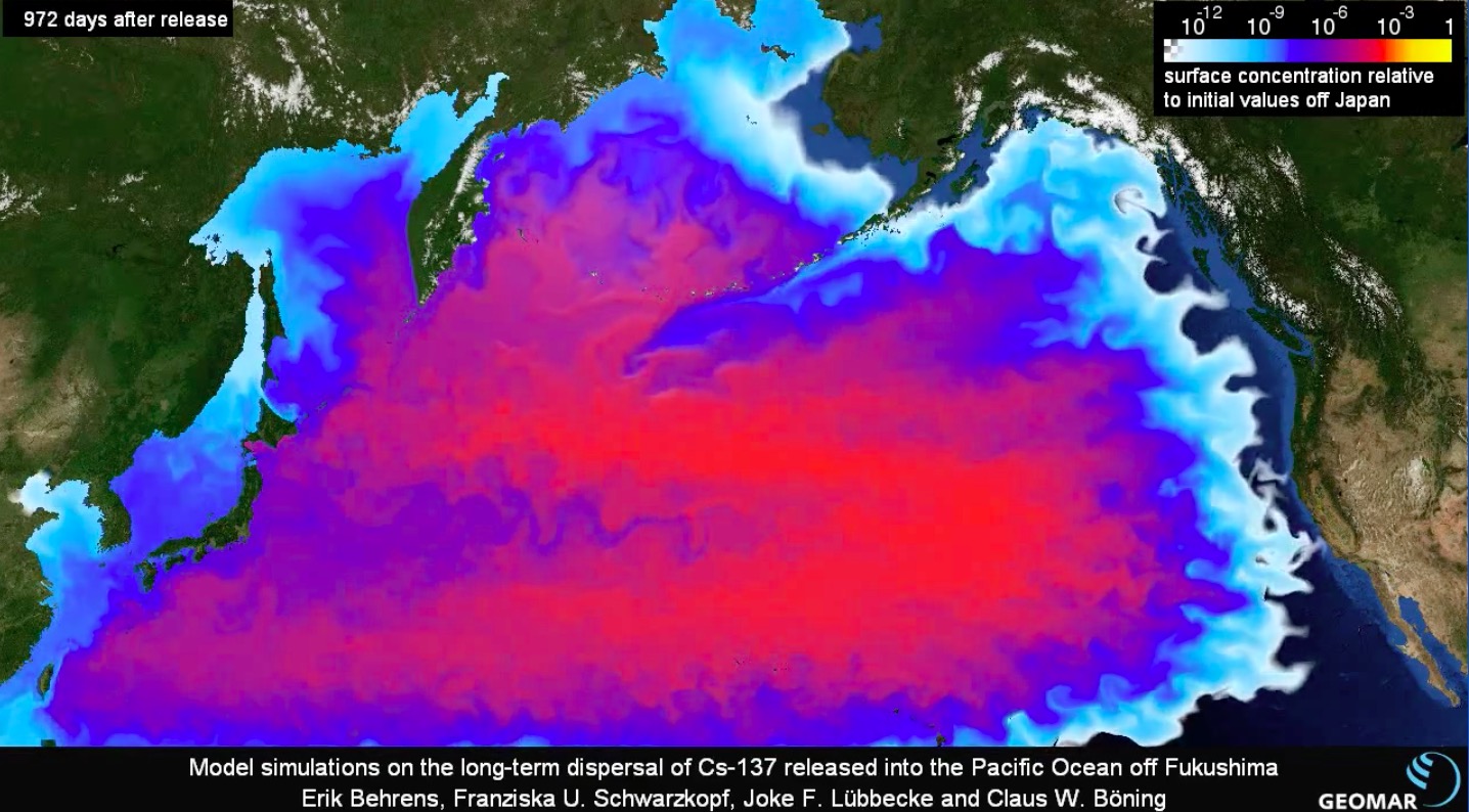 多图干货福岛核废水排放后的扩散情况模拟400天抵达中国海岸