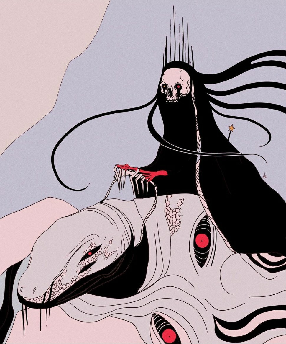 鬼魅插画魑魅魍魉插画师deadseagull