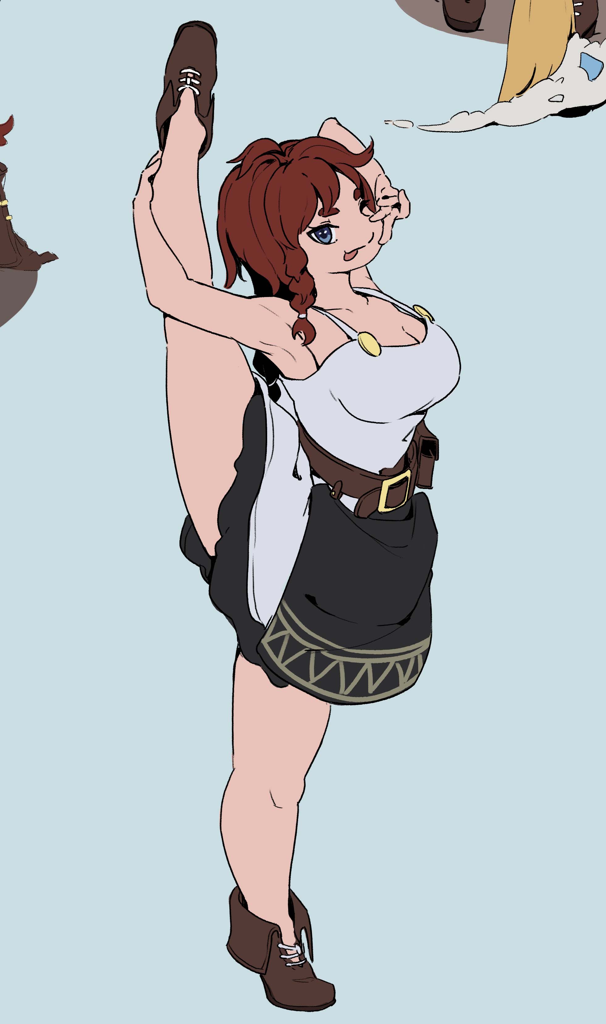 1字平衡挑战画师修炼一字马挑战