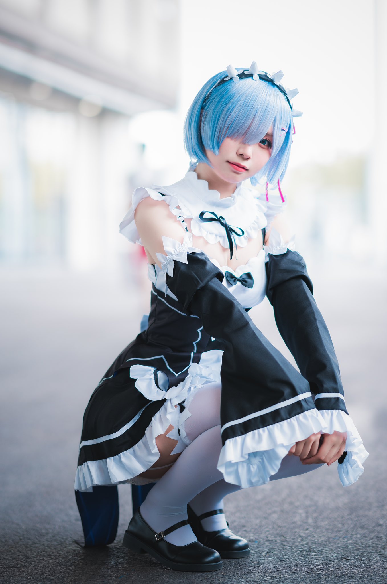 liyuu雷姆凯露双开 伊织萌大胸泡汤-cos精选