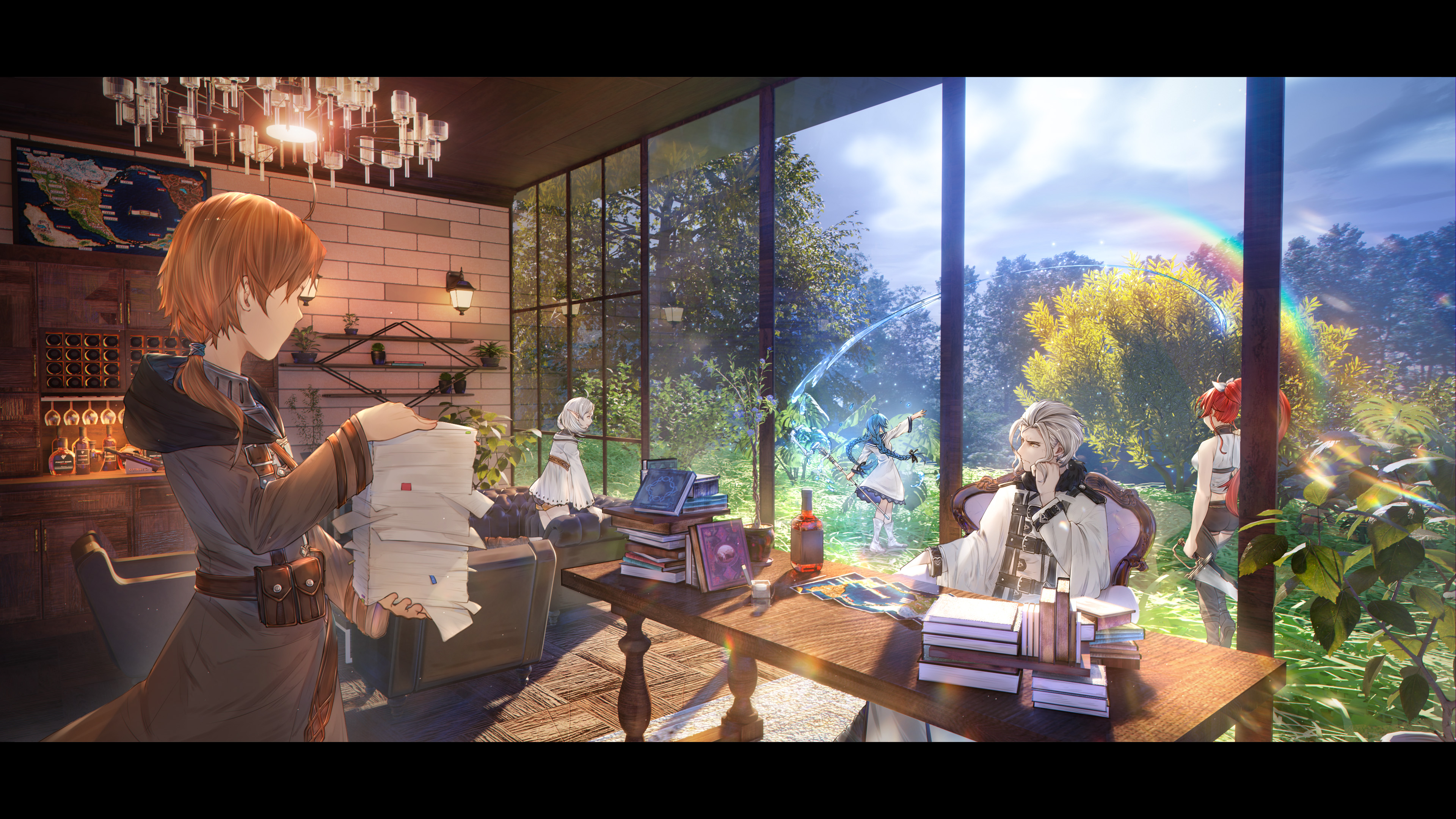 3d辅助绘画blender无职转生二次元画师社长室的早晨