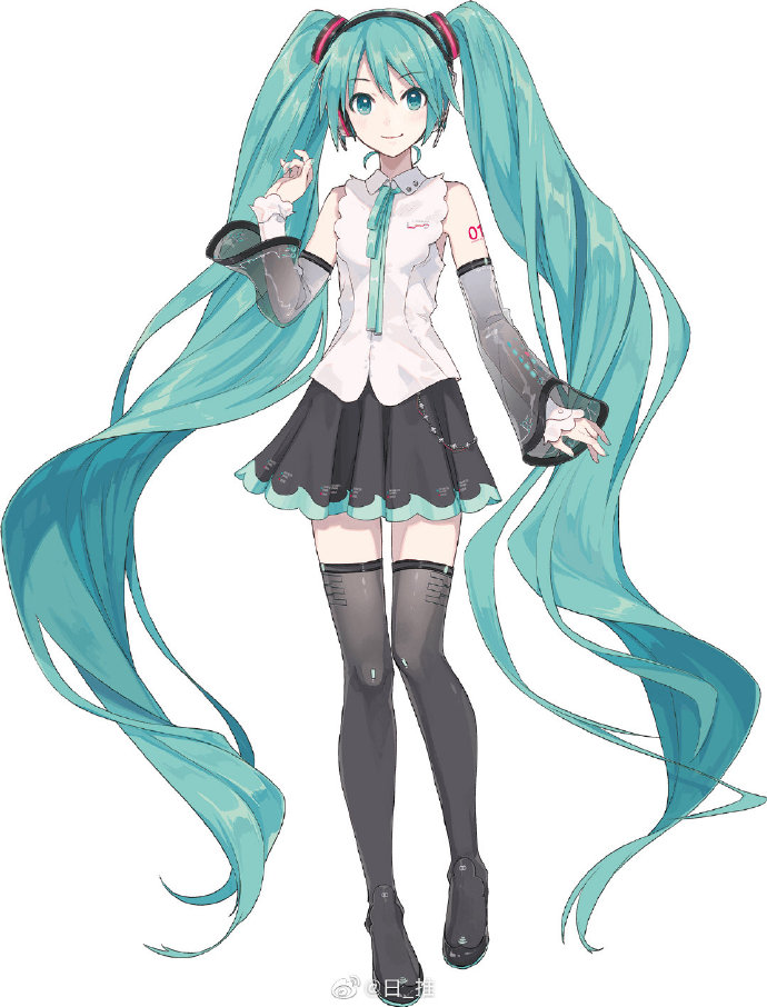 初音未来公式服 全身图片