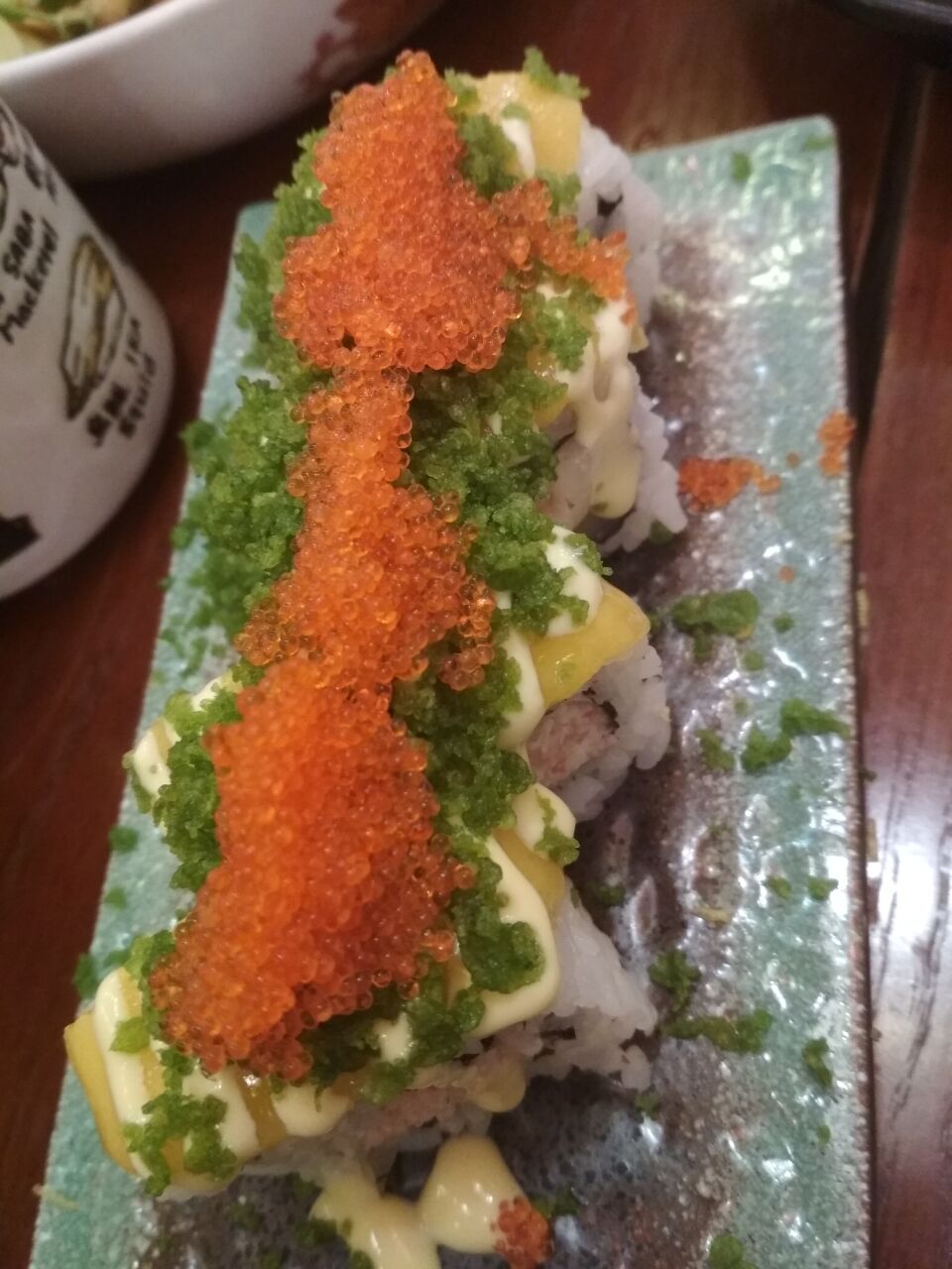 寿司卷两品豚骨拉面五目炒饭 上次喵吃了 觉得很难吃 不和喵的口味