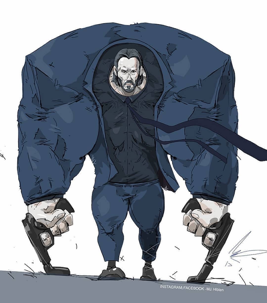 当你熟悉的的角色变大块头  画师  mjhiblenart(mj.hiblen art)