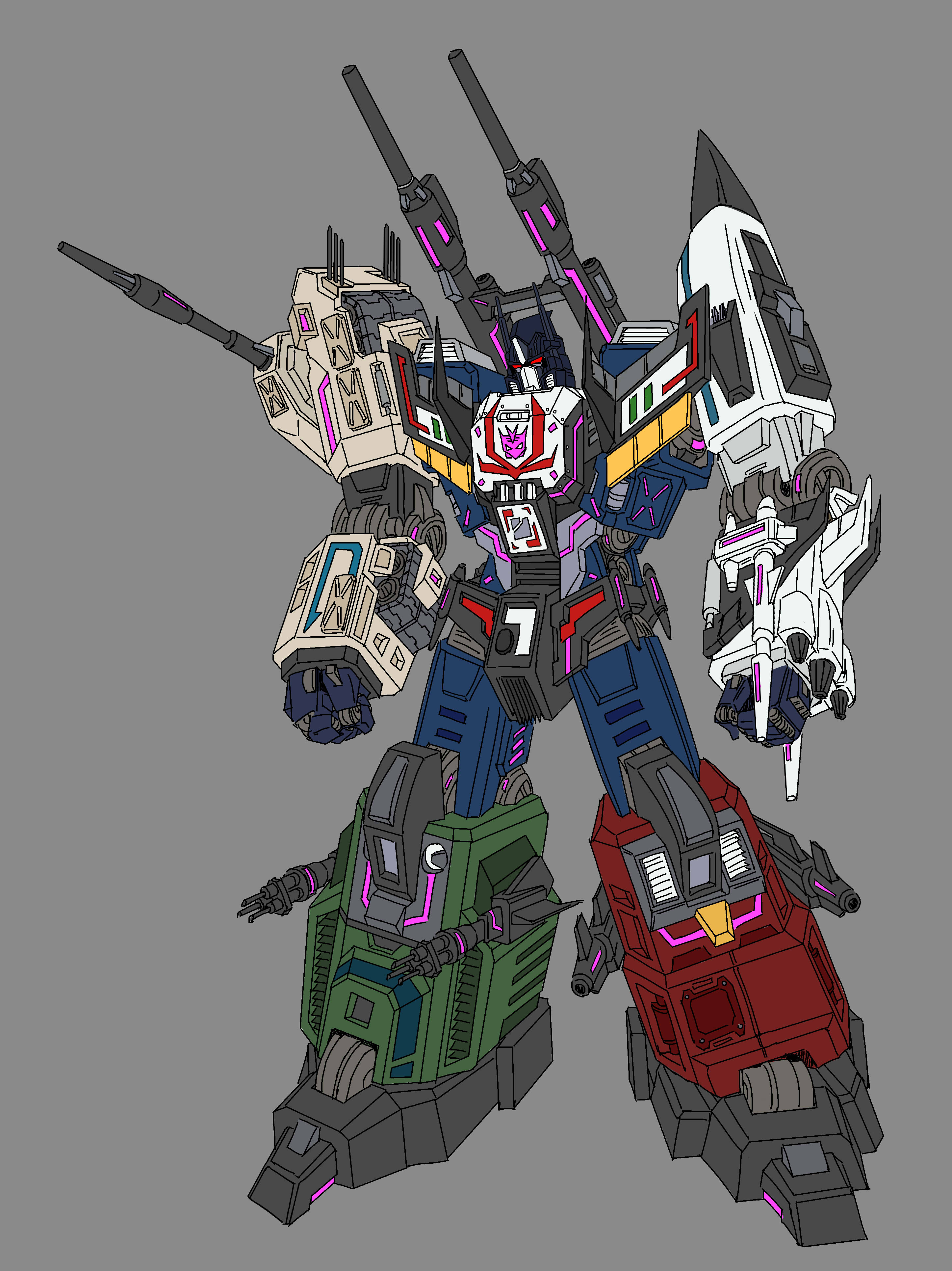 这两年画的几个变形金刚同人机设