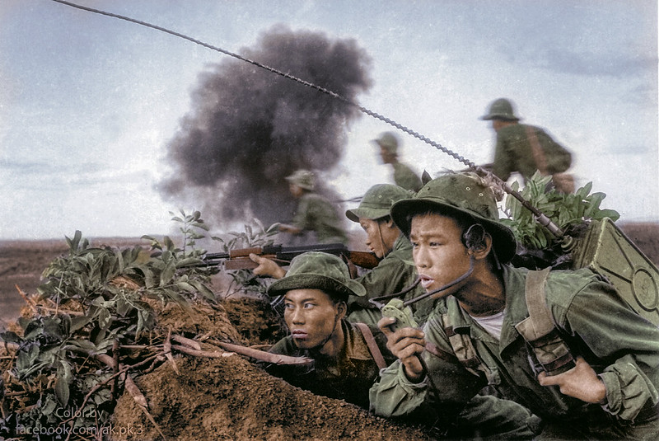 中越战争 彩照图片