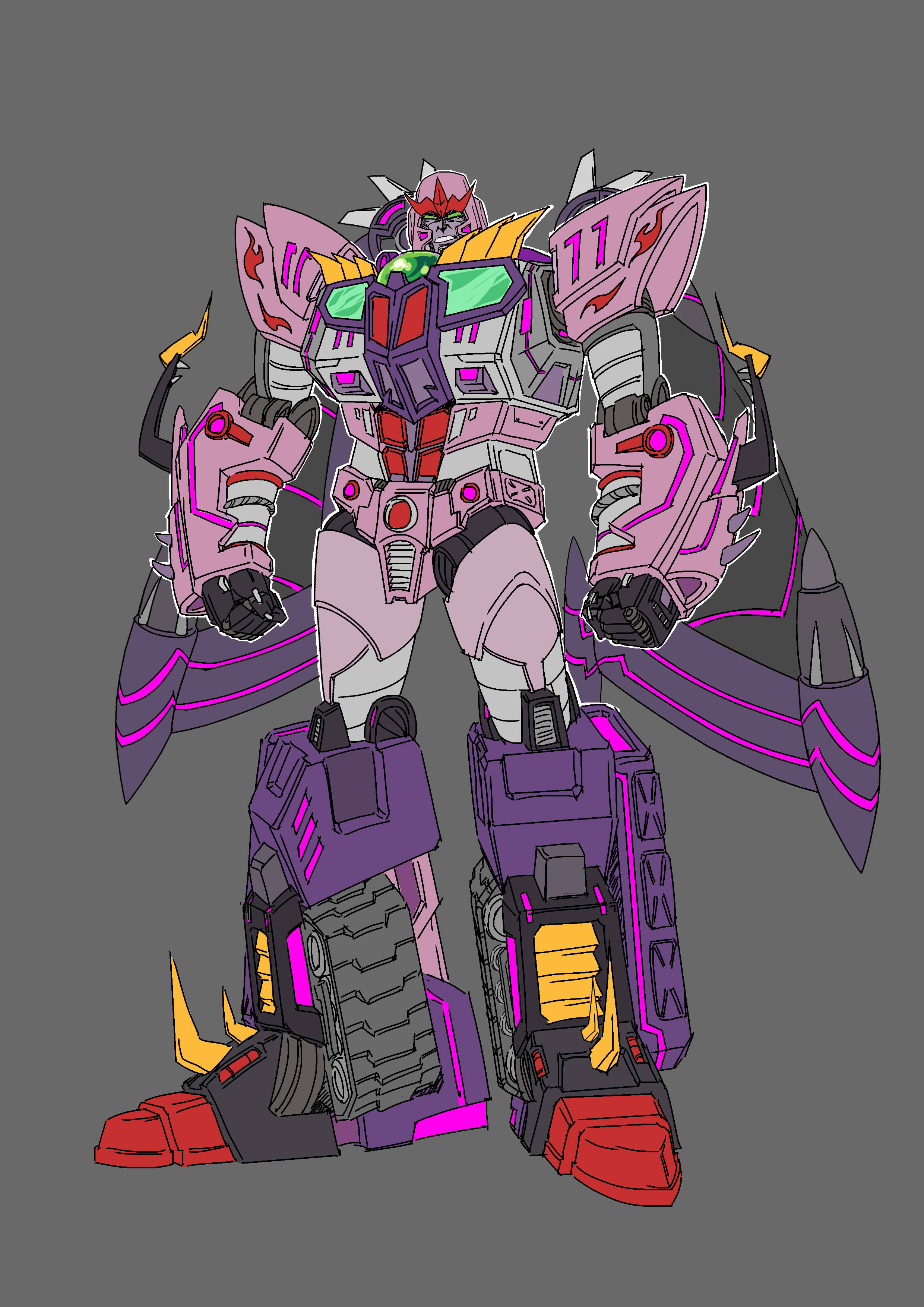 这两年画的几个变形金刚同人机设