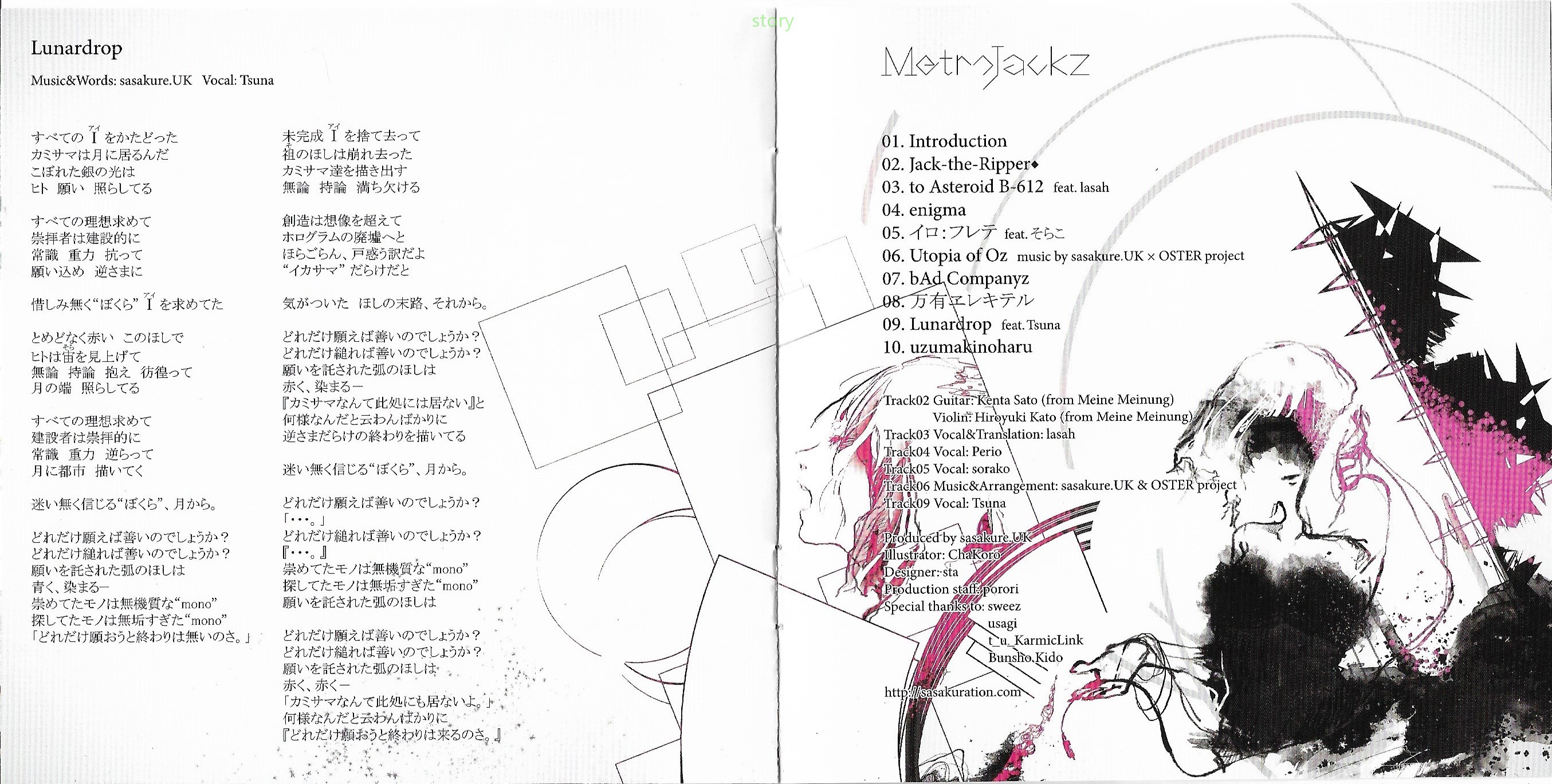 Sasakure Uk实体专辑图鉴 Metrojackz Acfun弹幕视频网 认真你就输啦 W ノ つロ