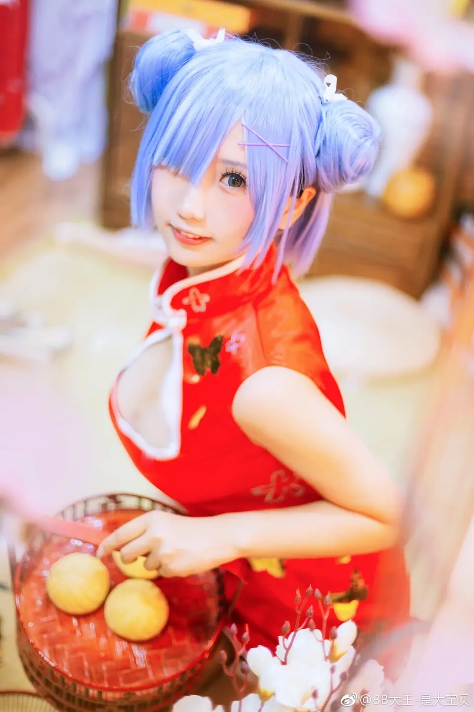 cos丨蕾姆旗袍这样的老婆谁不想要