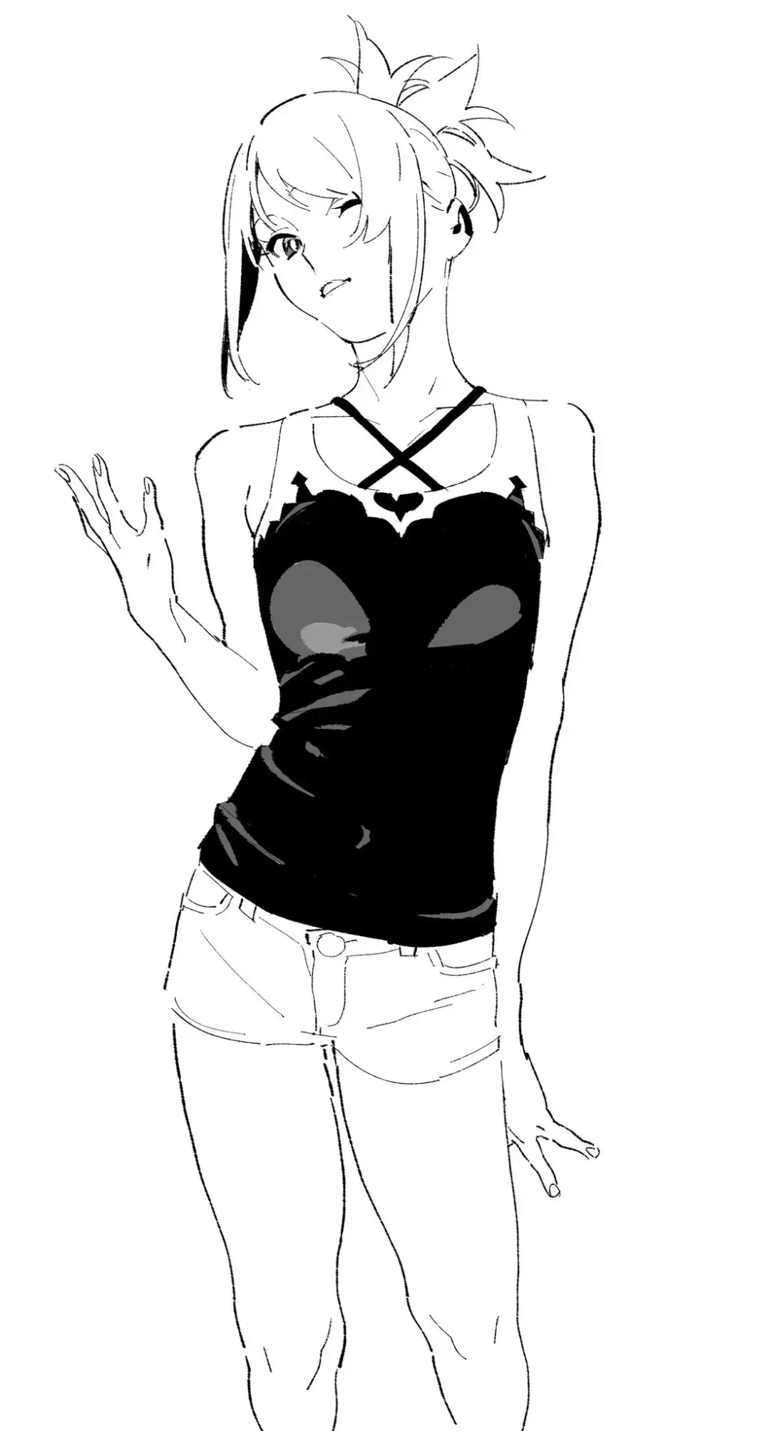 素材这组临摹必备的少女动作姿势参考