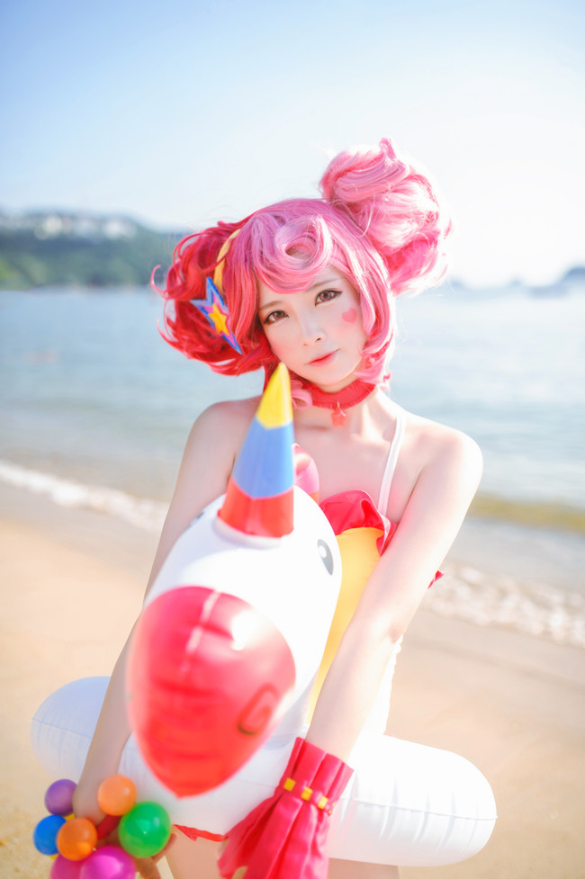 cos王者荣耀小乔缤纷独角兽